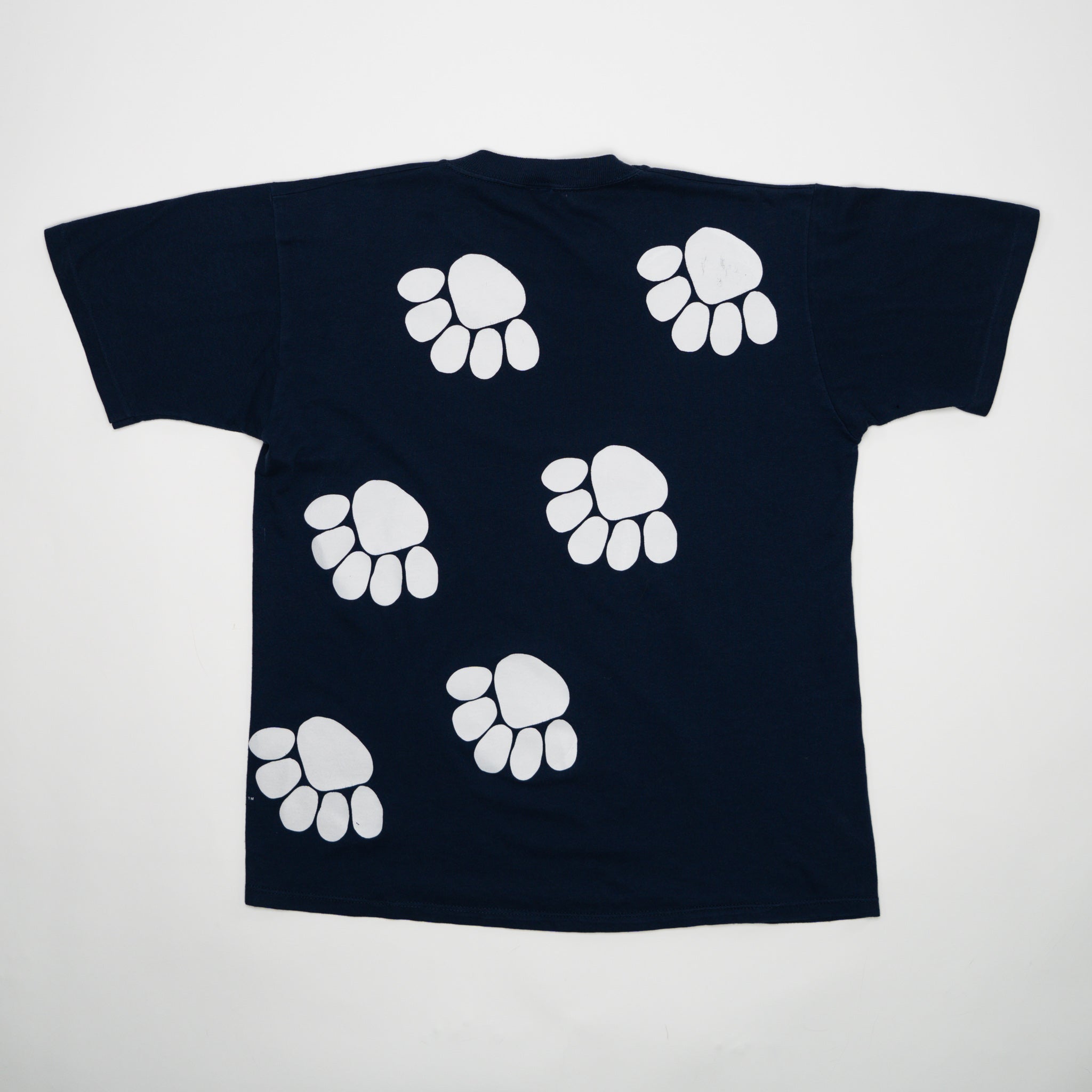 Vintage 90s Penn State Nittany Lions Paw Print Tee (M) | Rebalance Vintage.