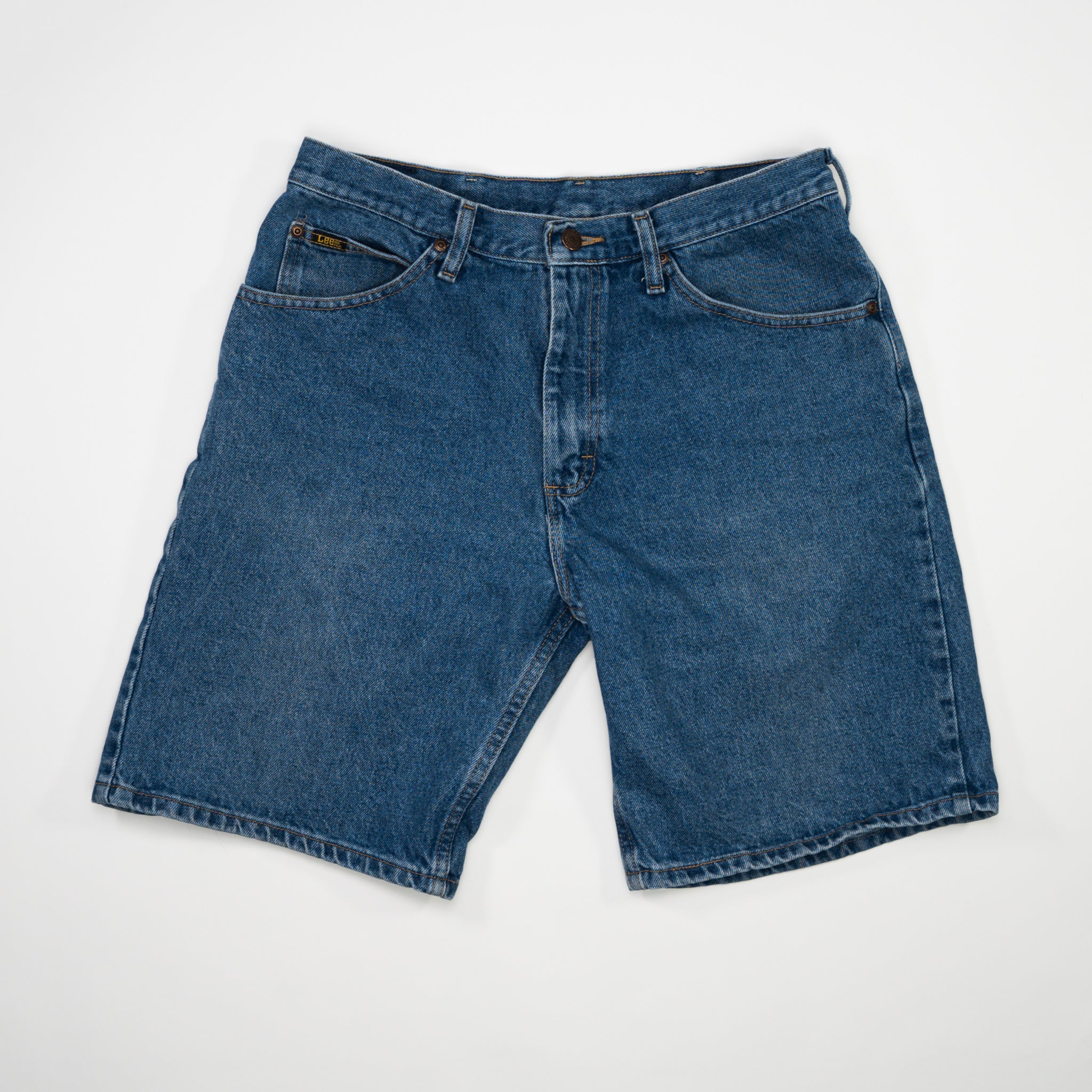 Vintage 90s Dark Blue Lee Jean Shorts (34)