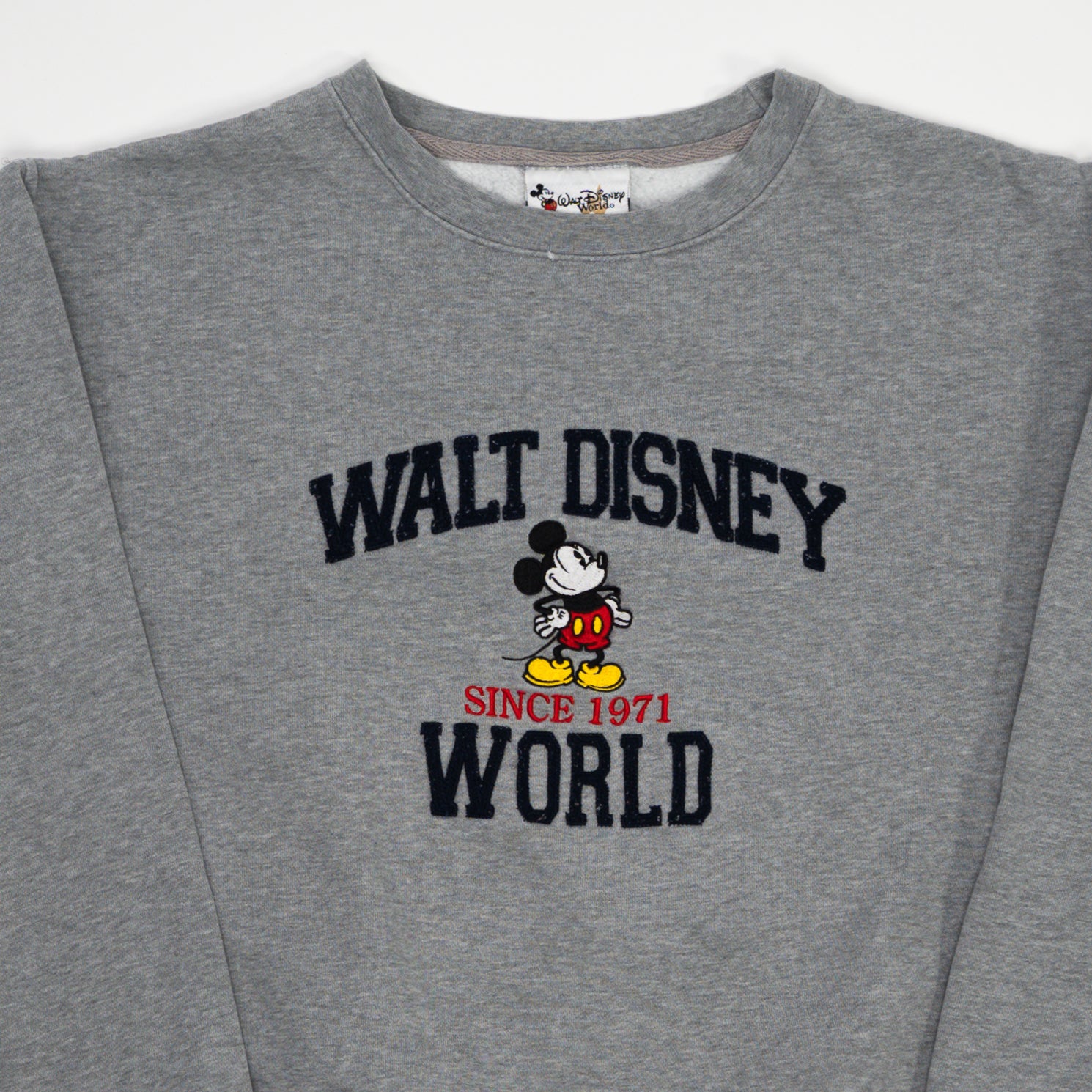 Vintage Grey Walt Disney World Mickey Mouse Crewneck (M) | Rebalance Vintage.