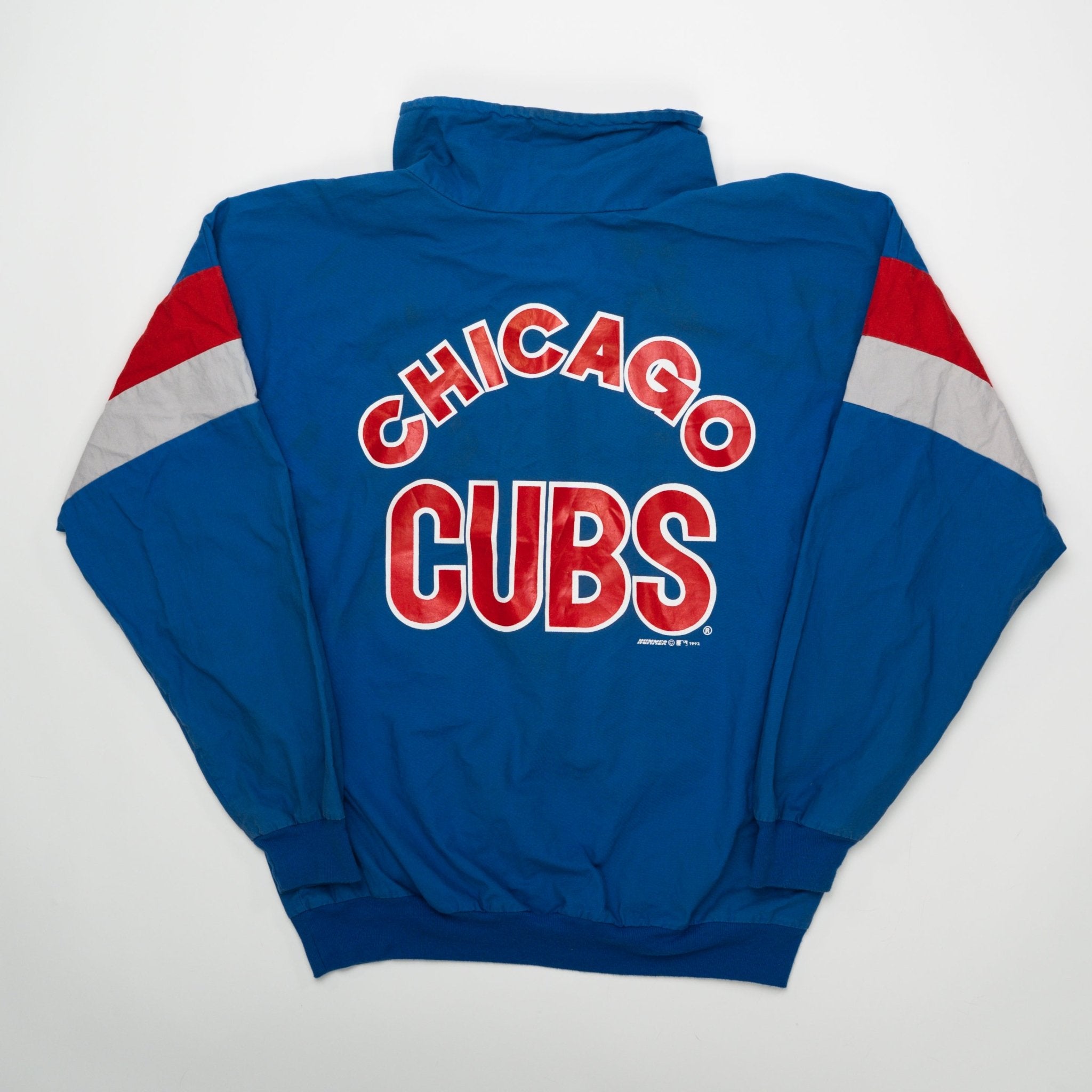 Vintage RARE ’92 Chicago Cubs ¼ Zip Pullover Jacket (L) | Rebalance Vintage.