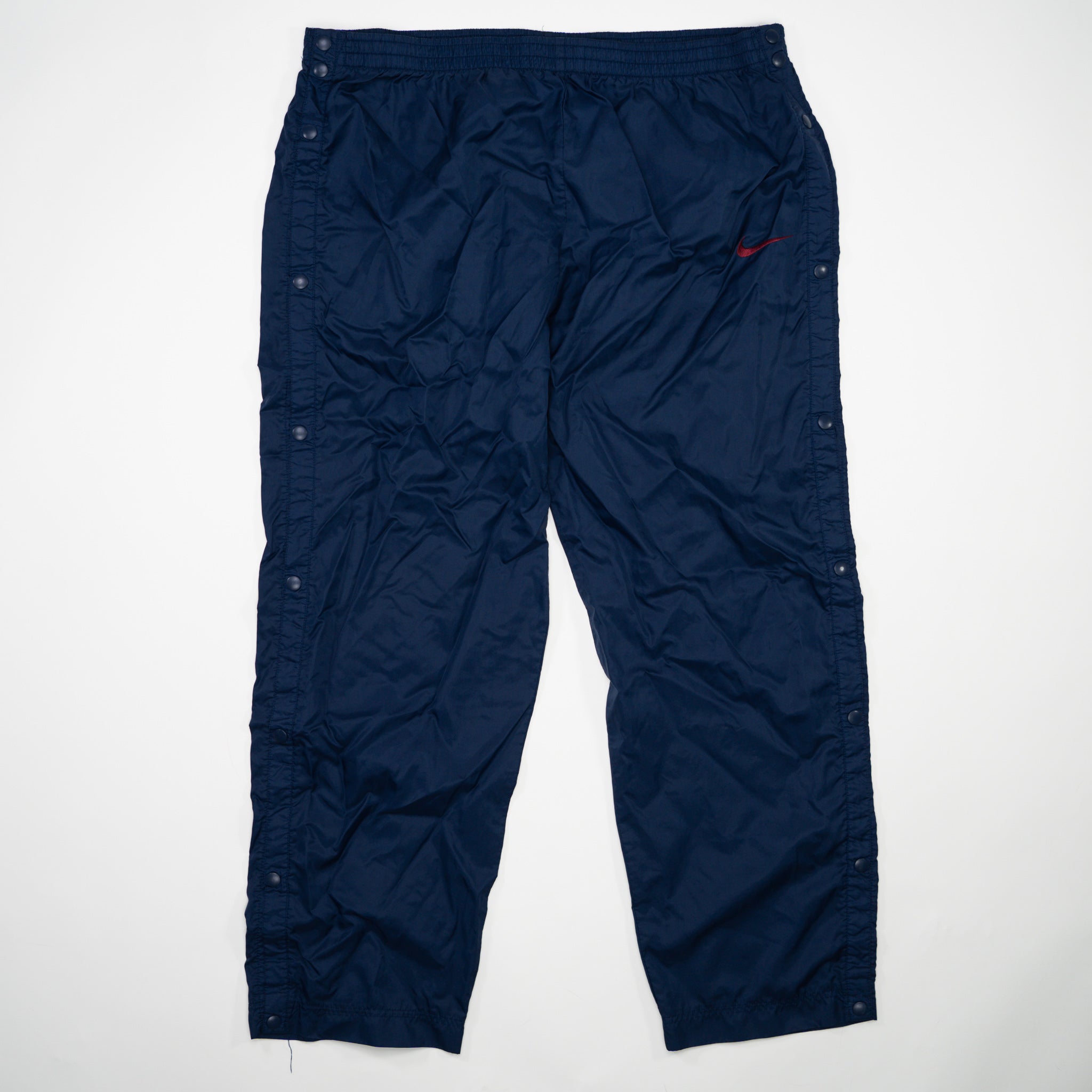 Vintage Navy + Maroon Nike Tearaway Windbreaker Pants (XL)