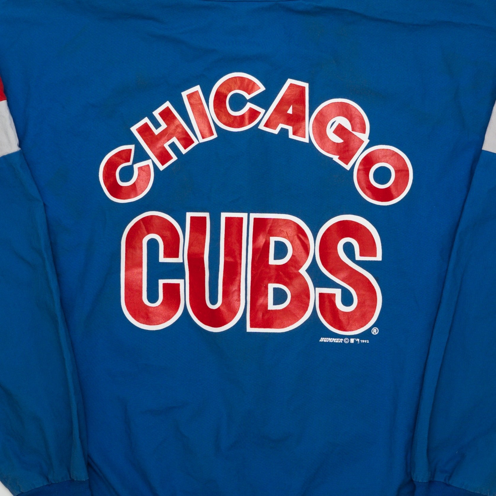 Vintage RARE ’92 Chicago Cubs ¼ Zip Pullover Jacket (L) | Rebalance Vintage.