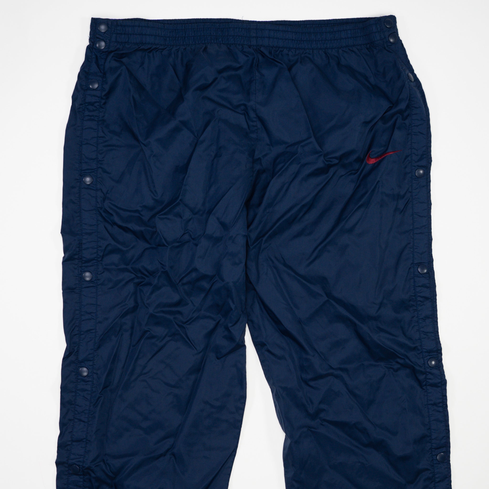 Vintage Navy + Maroon Nike Tearaway Windbreaker Pants (XL)