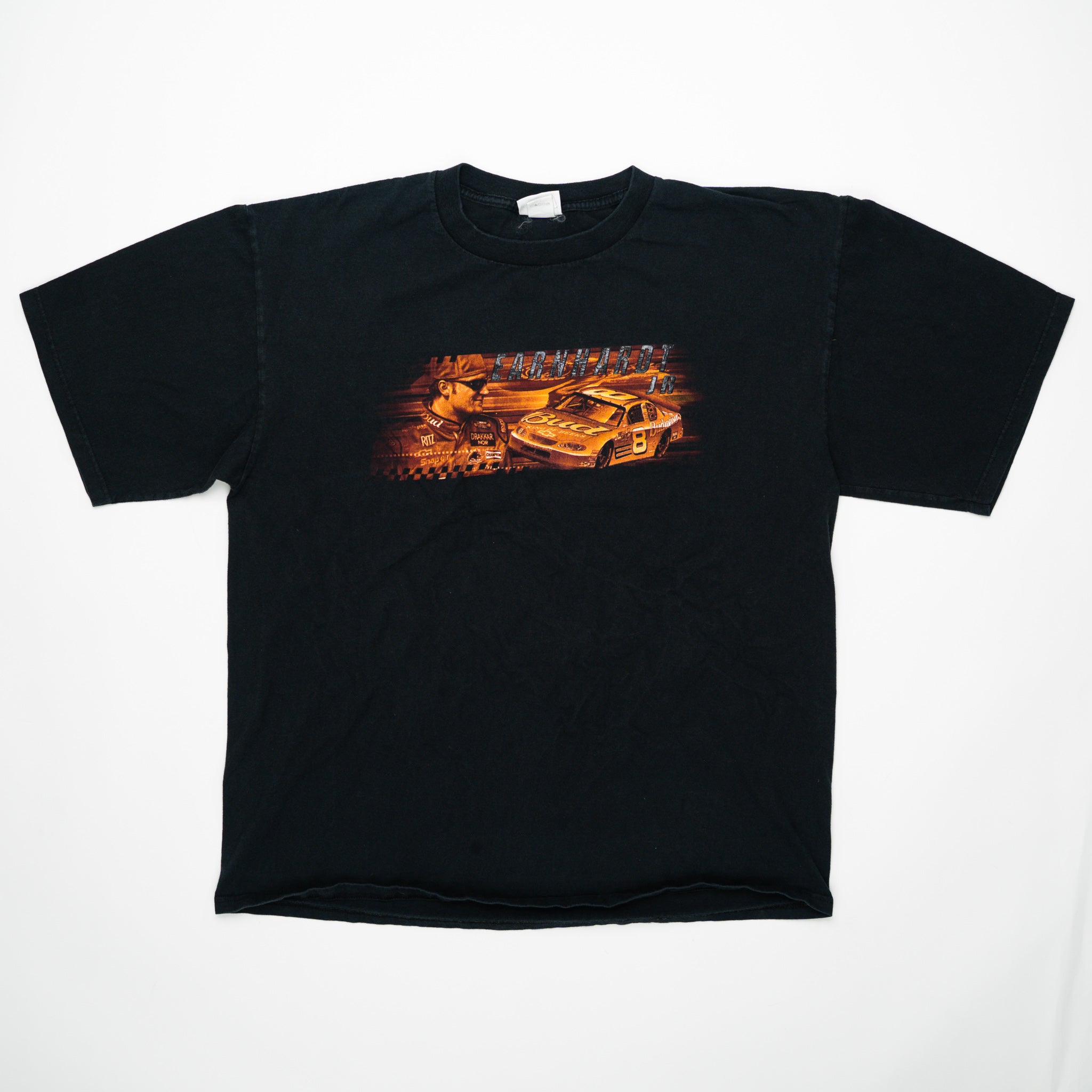 Vintage Black + Orange Dale Earnhardt Jr. Tee (L) | Rebalance Vintage.