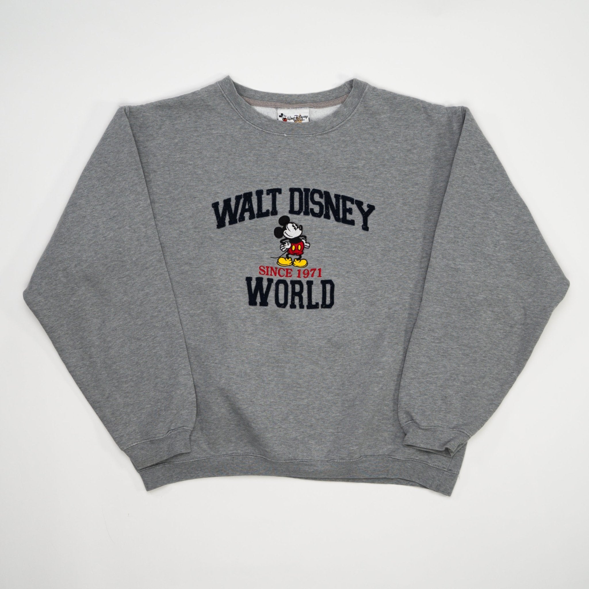 Vintage Grey Walt Disney World Mickey Mouse Crewneck (M) | Rebalance Vintage.