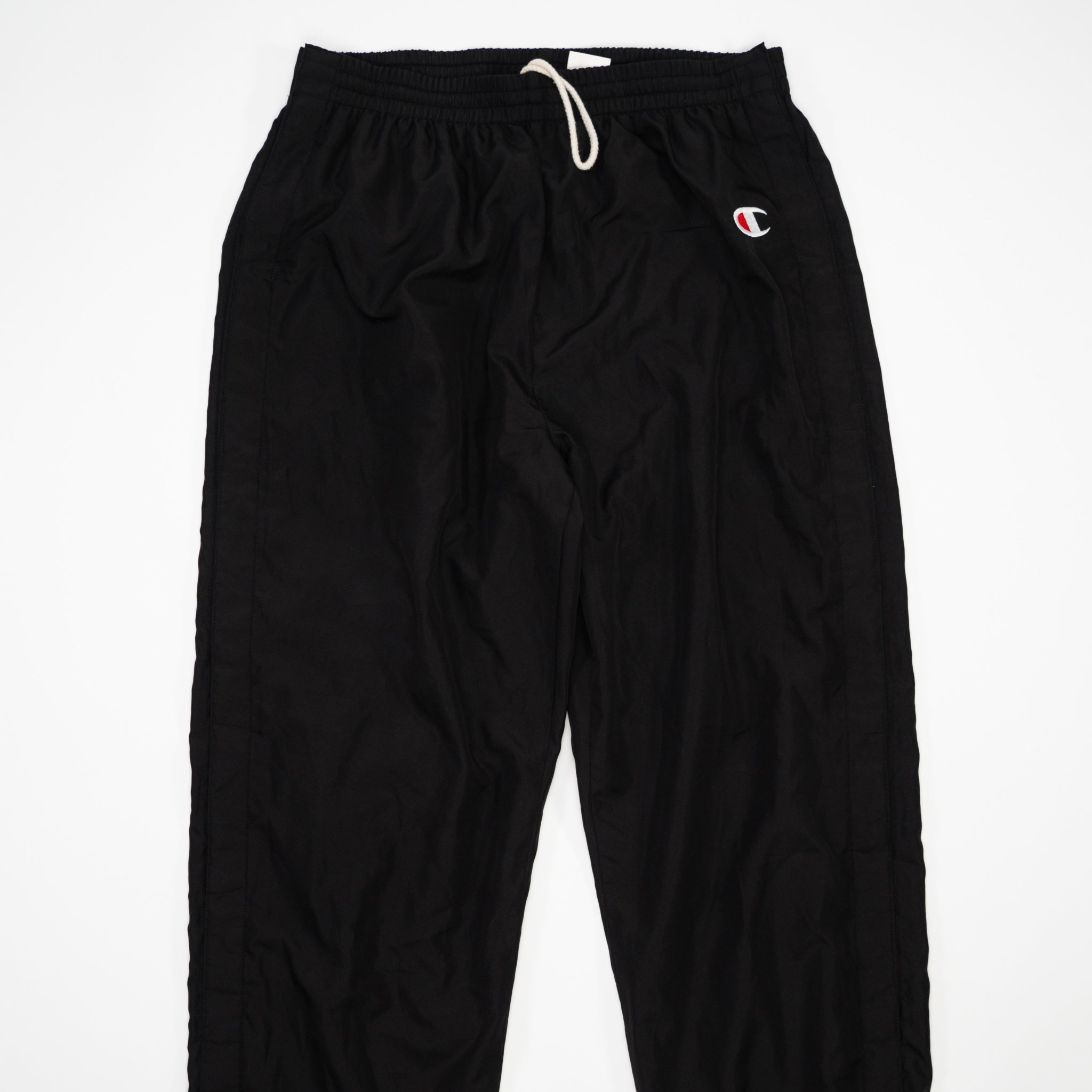 Vintage Black Champion Windbreaker Pants (M)