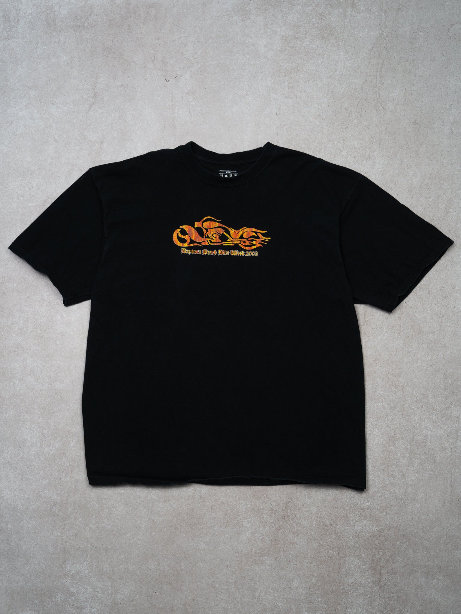 Vintage '03 Black Daytona Beach Bike Week Tee (L)