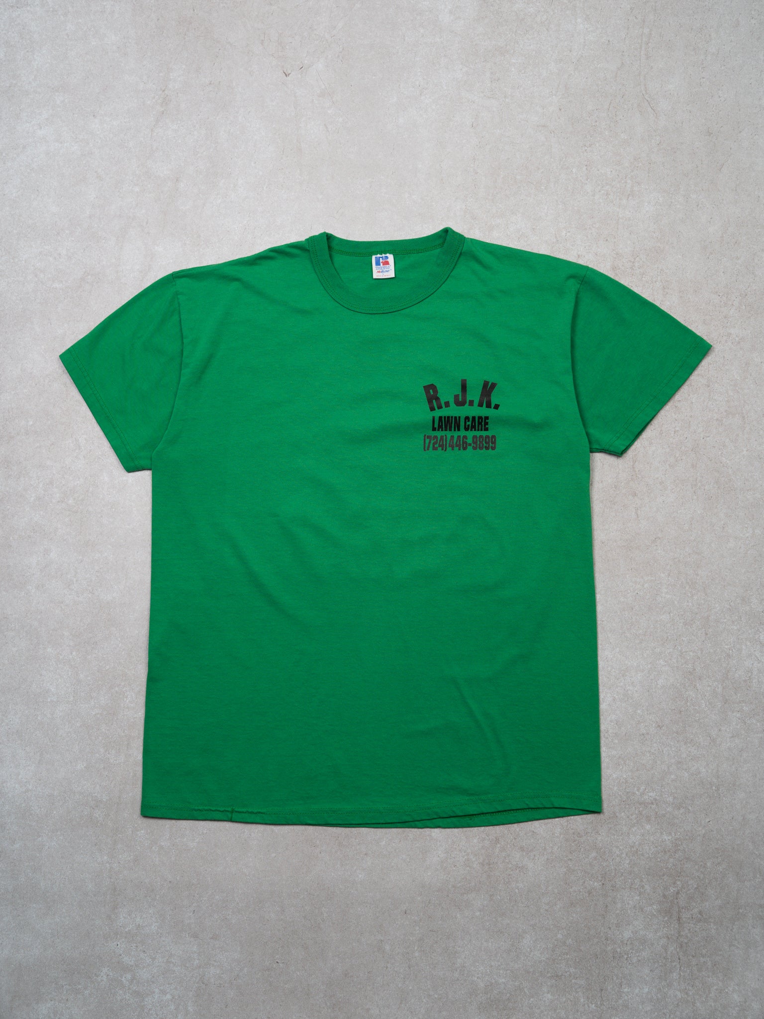 Vintage 90s R.J.K Lawn Care x Russell Athletics Tee (M/L)