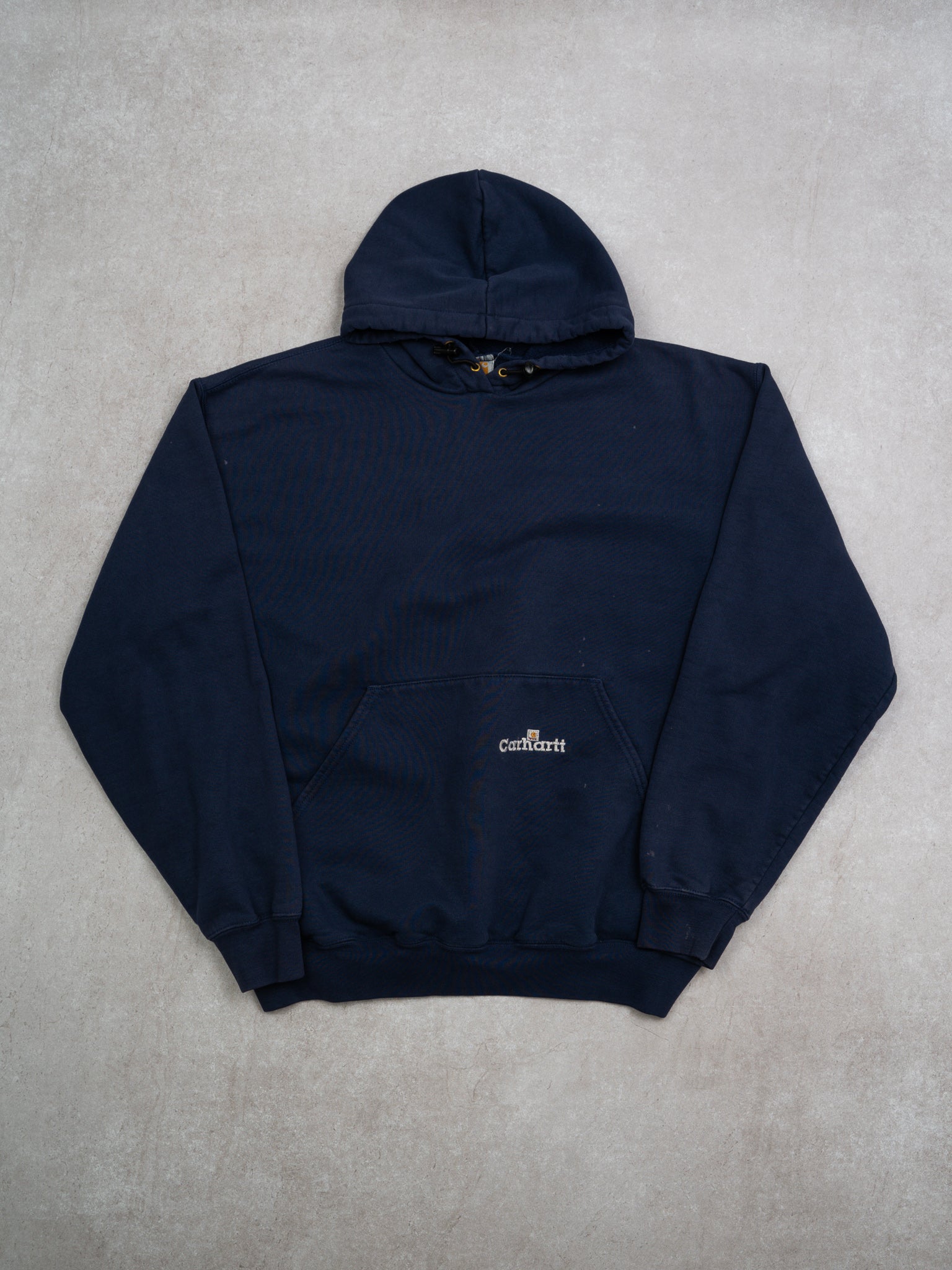 Vintage Navy Blue Carhartt Hoodie (L)