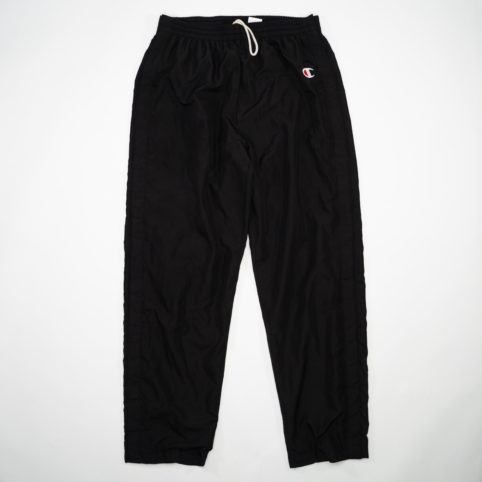 Vintage Black Champion Windbreaker Pants (M)