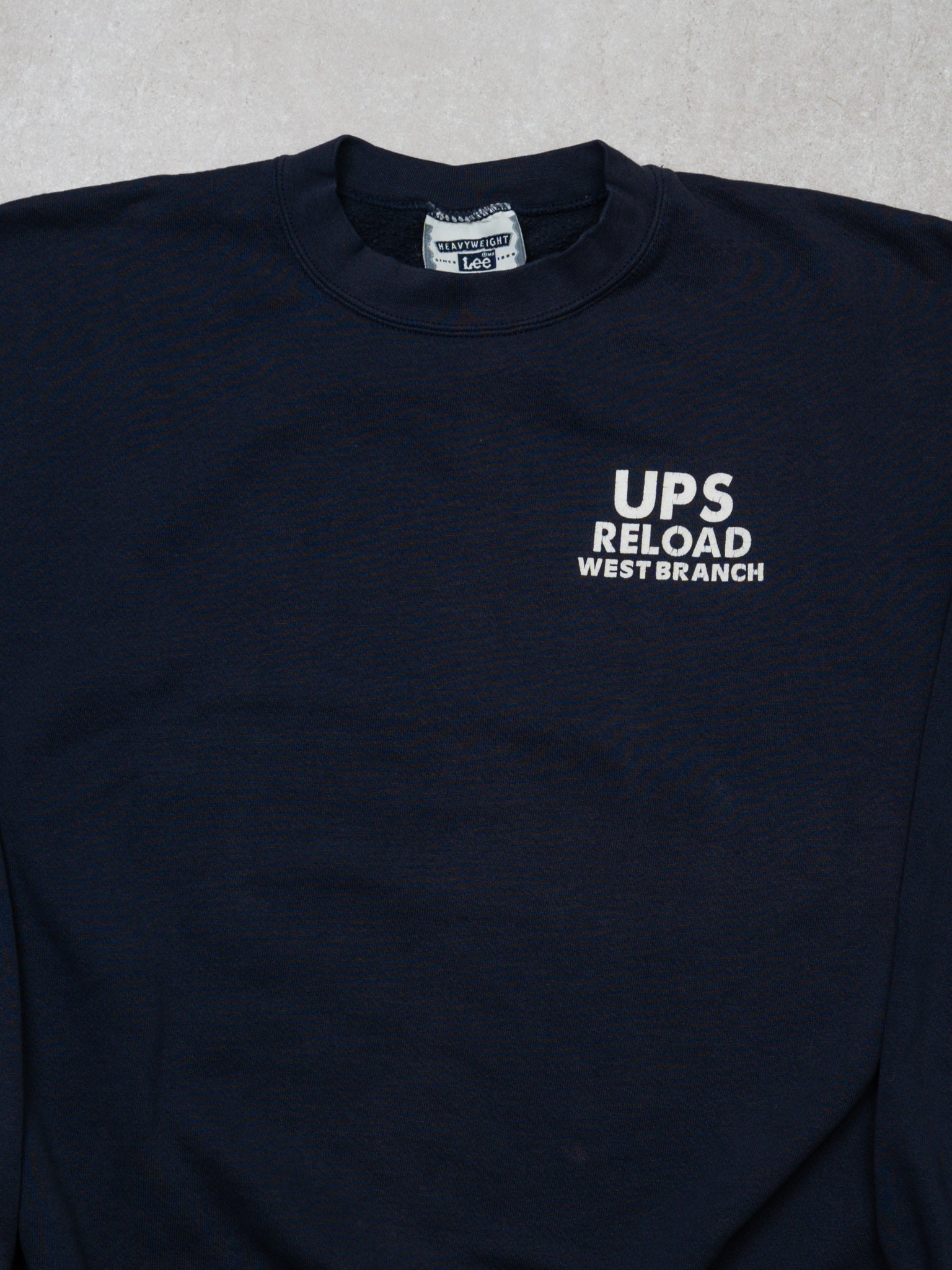 Vintage Navy UPS Reload x Lee Heavy Weight Crewneck (L)