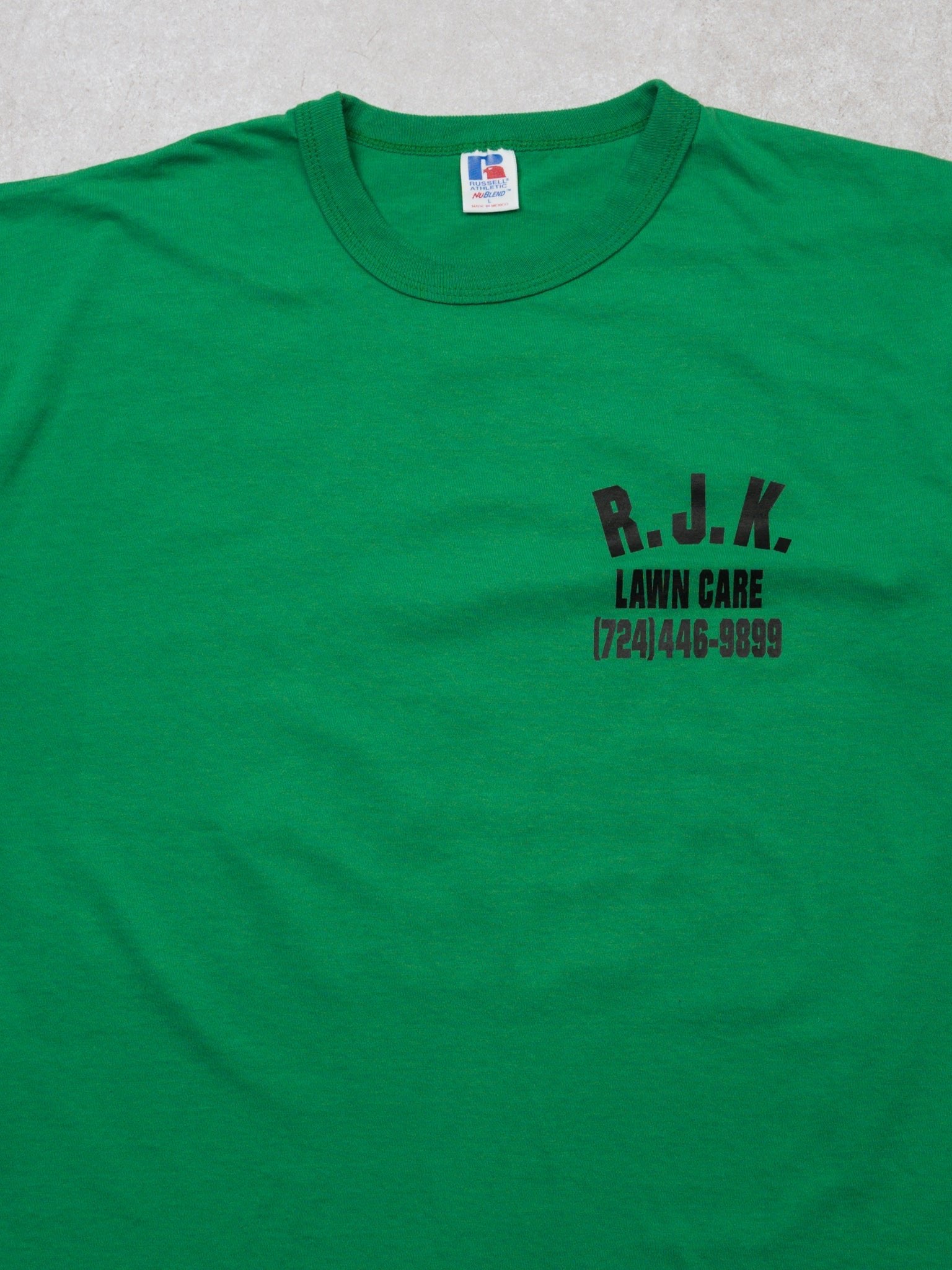 Vintage 90s R.J.K Lawn Care x Russell Athletics Tee (M/L)