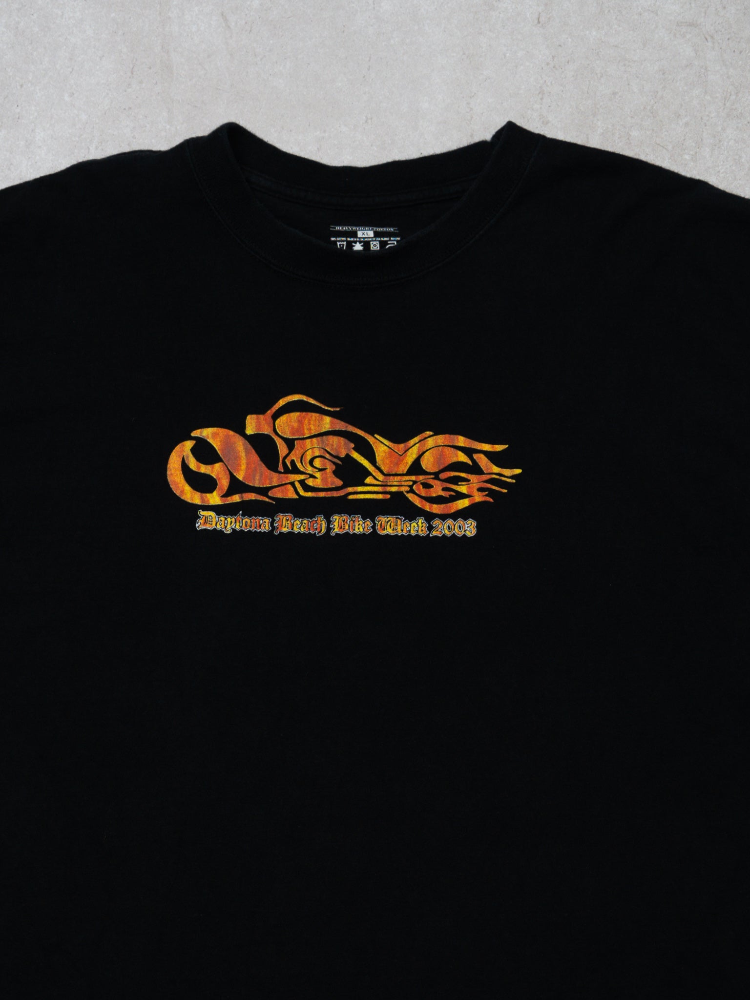 Vintage '03 Black Daytona Beach Bike Week Tee (L)