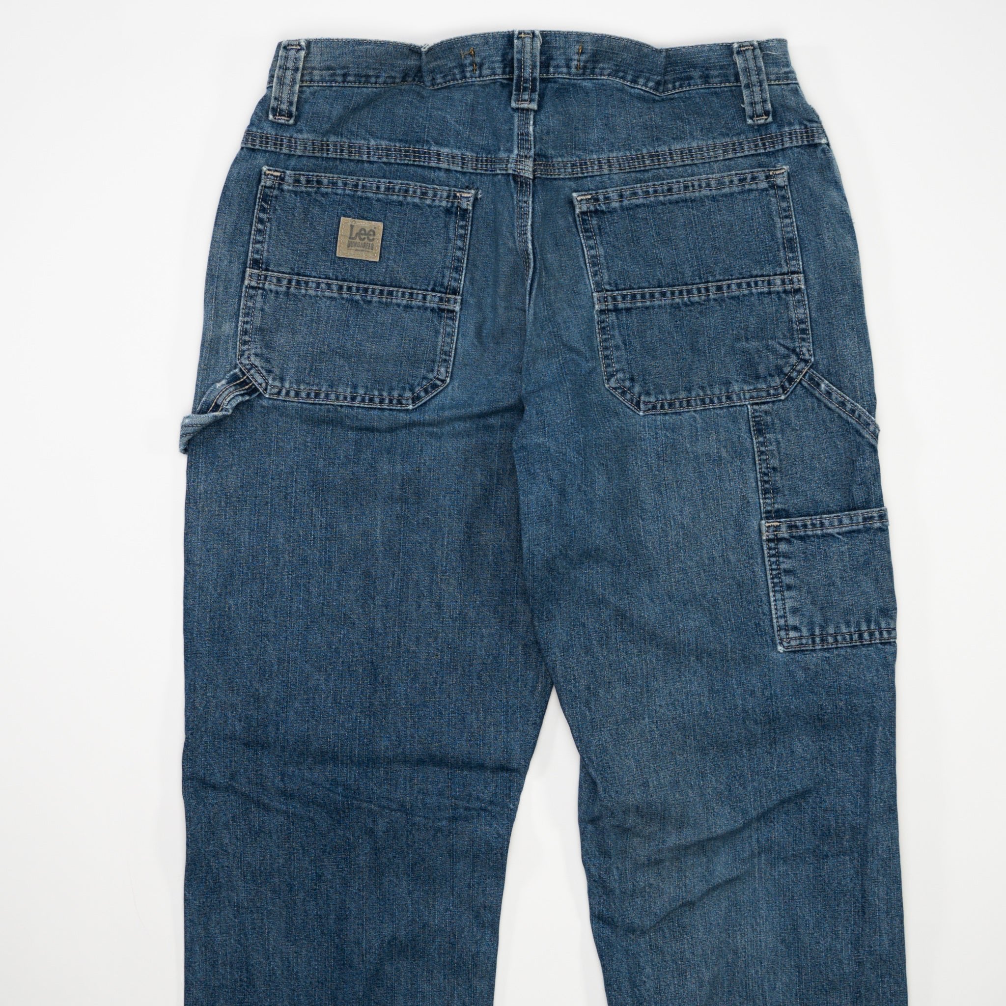 Vintage Washed Blue Lee Dungaree Jeans (32 x 30)