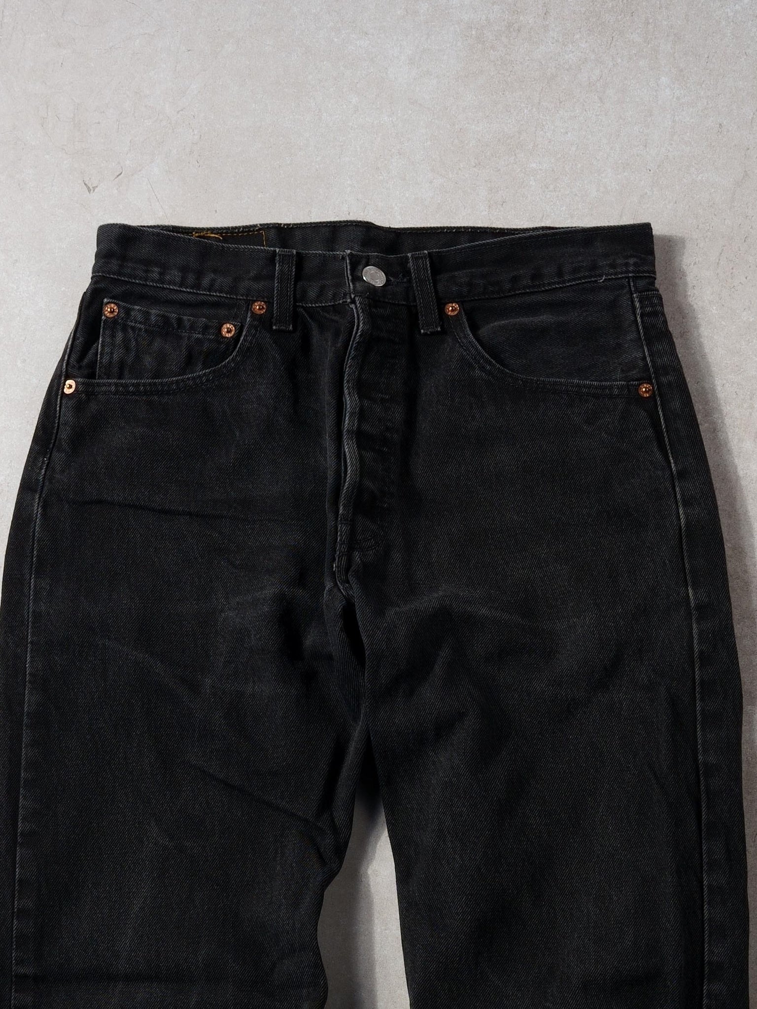 Vintage 90s Black Levi's 501 Denim Jeans (30x30)