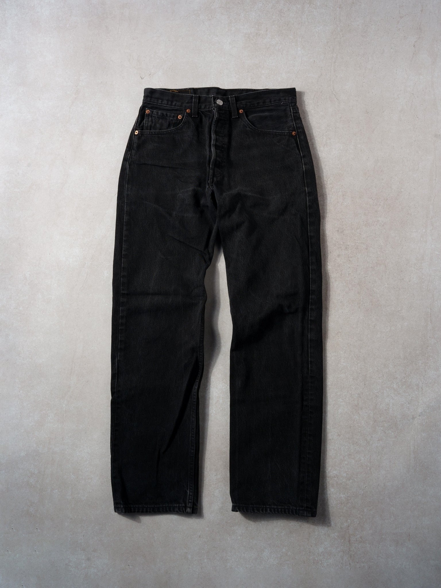 Vintage 90s Black Levi's 501 Denim Jeans (30x30)