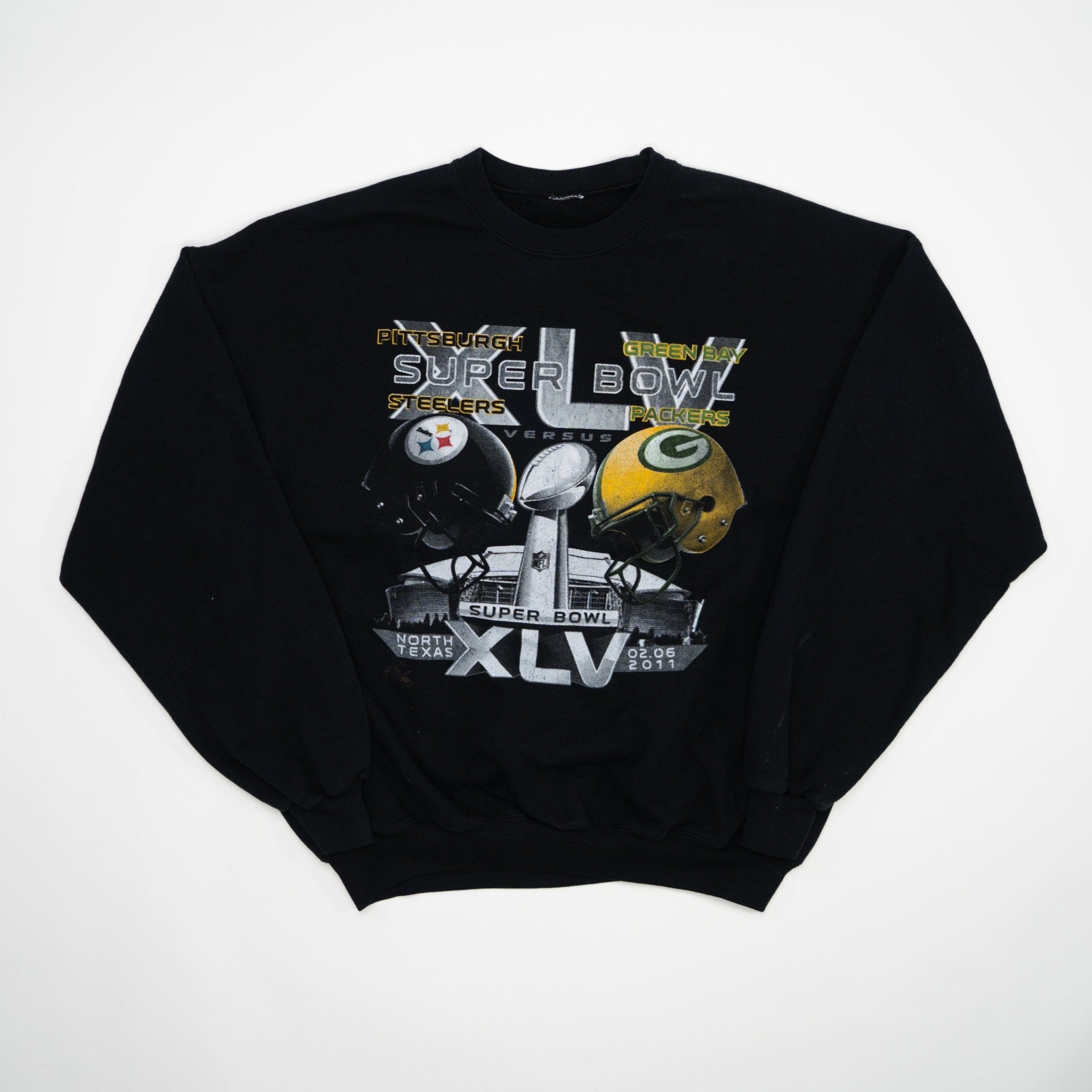 Steelers v. Packers Super Bowl XLV Crewneck (L) | Rebalance Vintage.