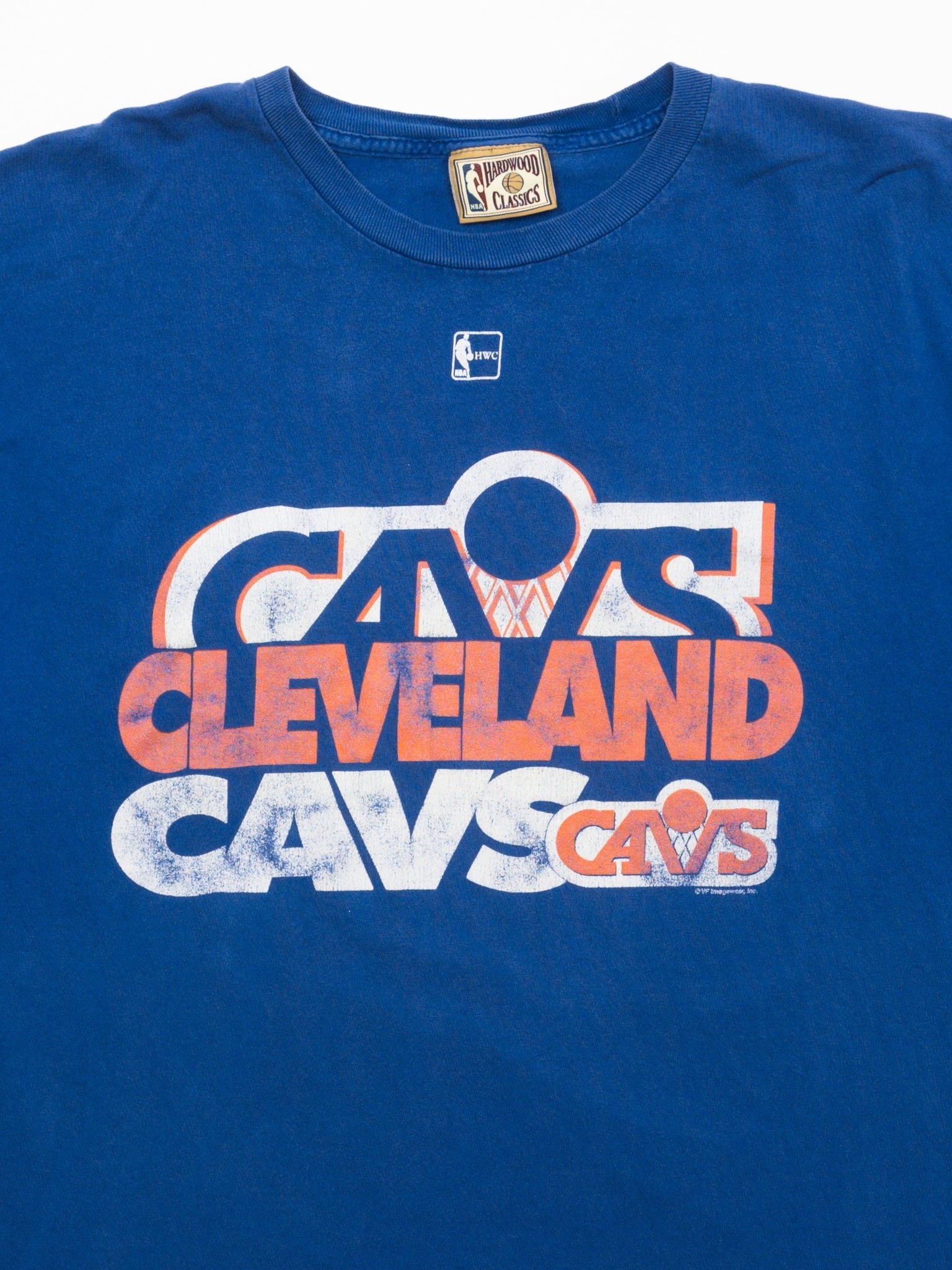 Vintage 90s Blue Cleveland Cavs Basketball Boxy Tee (L)