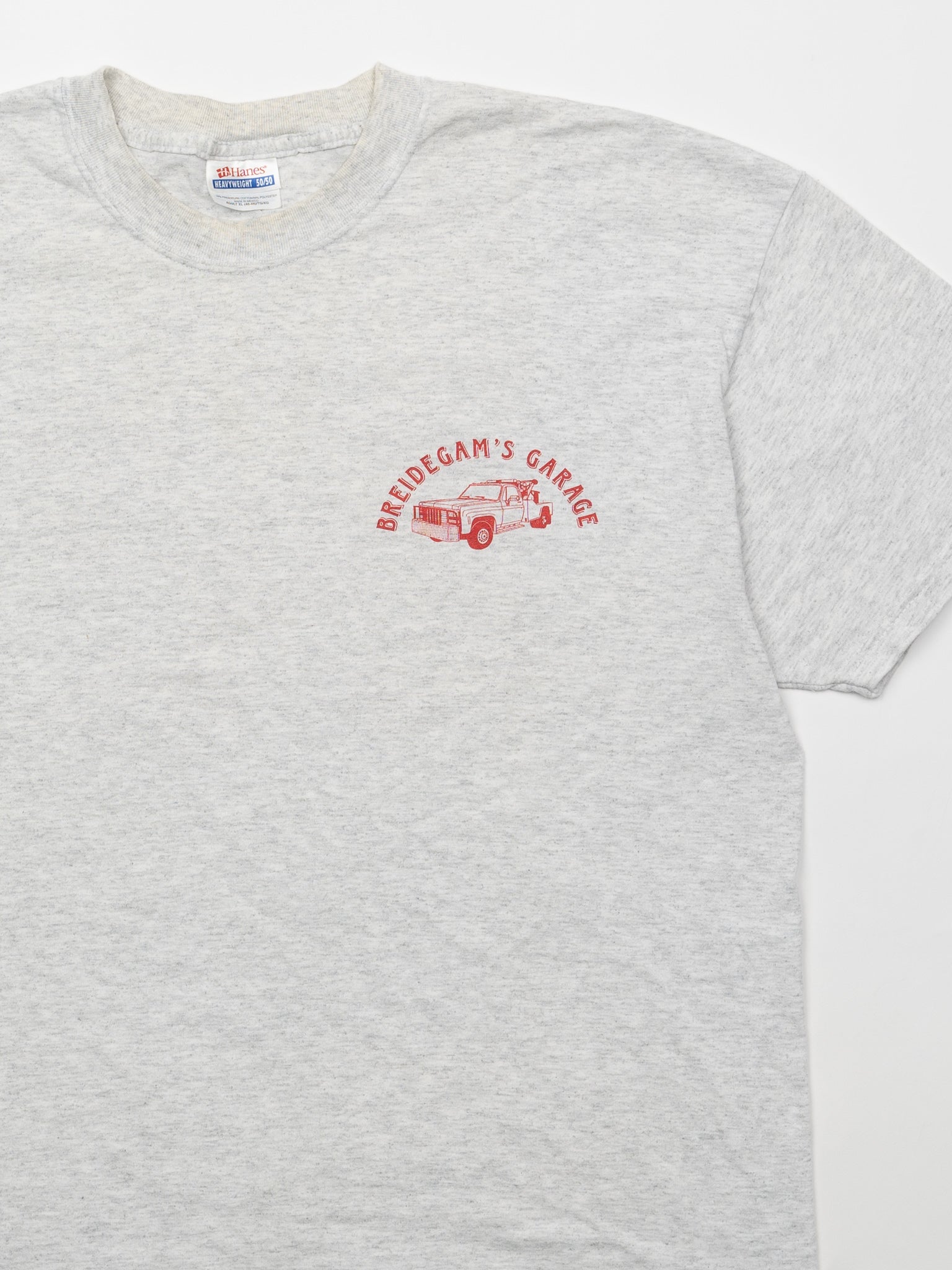Vintage 90s Grey Breidegam's Garage Tee (L)
