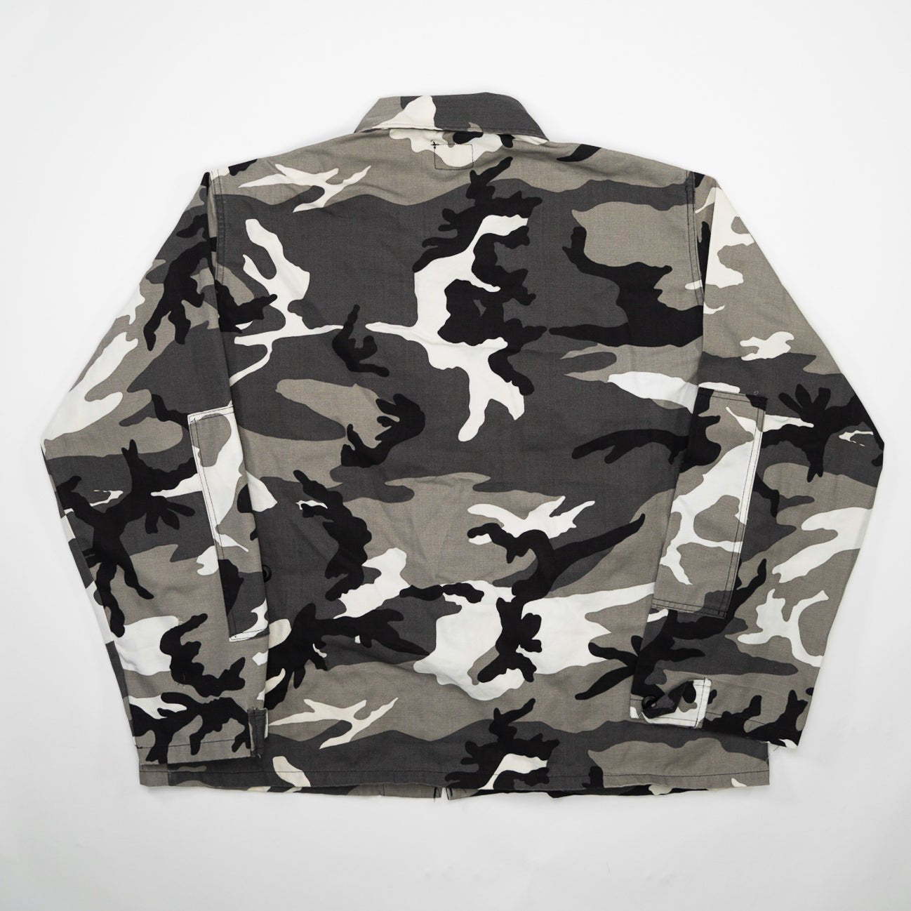 Vintage Grey + Black Camo Army Jacket (XL)