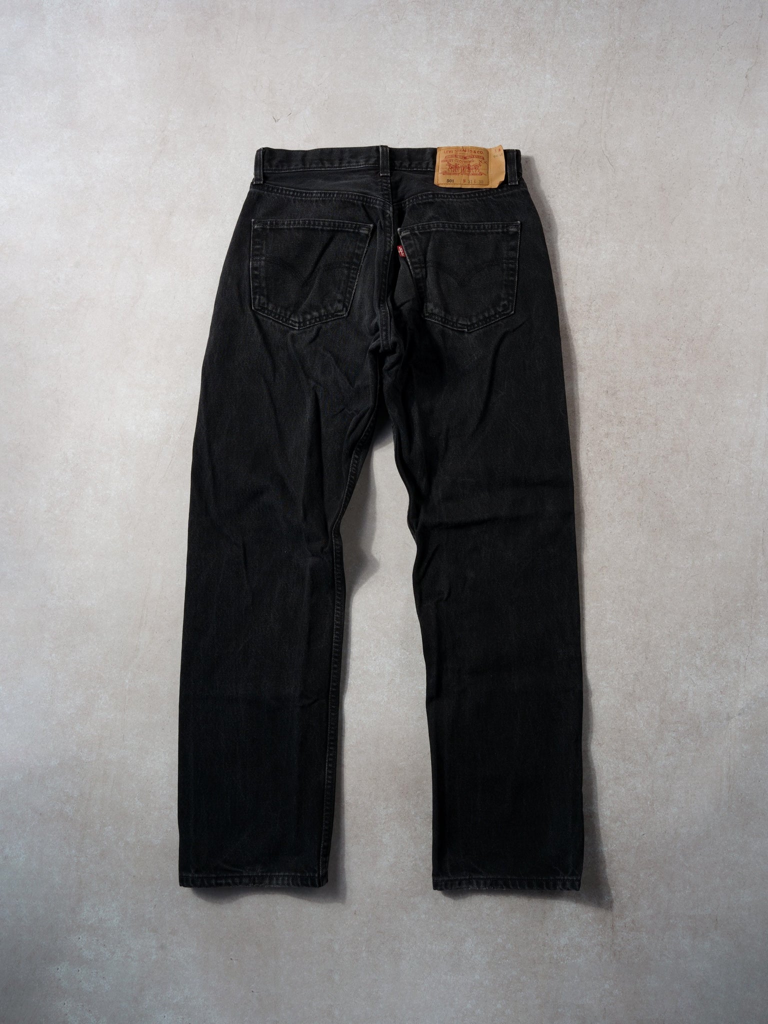 Vintage 90s Black Levi's 501 Denim Jeans (30x30)