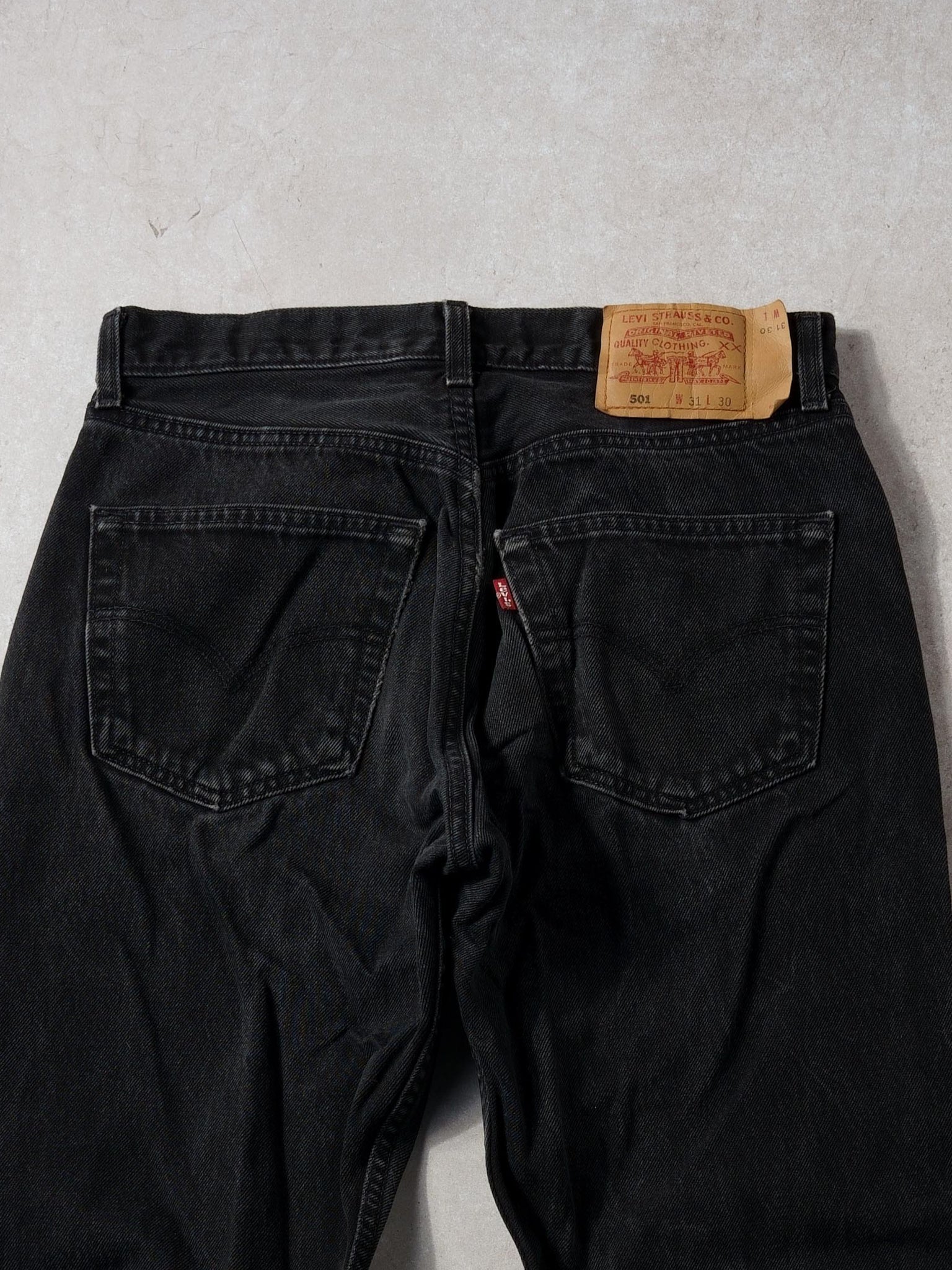Vintage 90s Black Levi's 501 Denim Jeans (30x30)