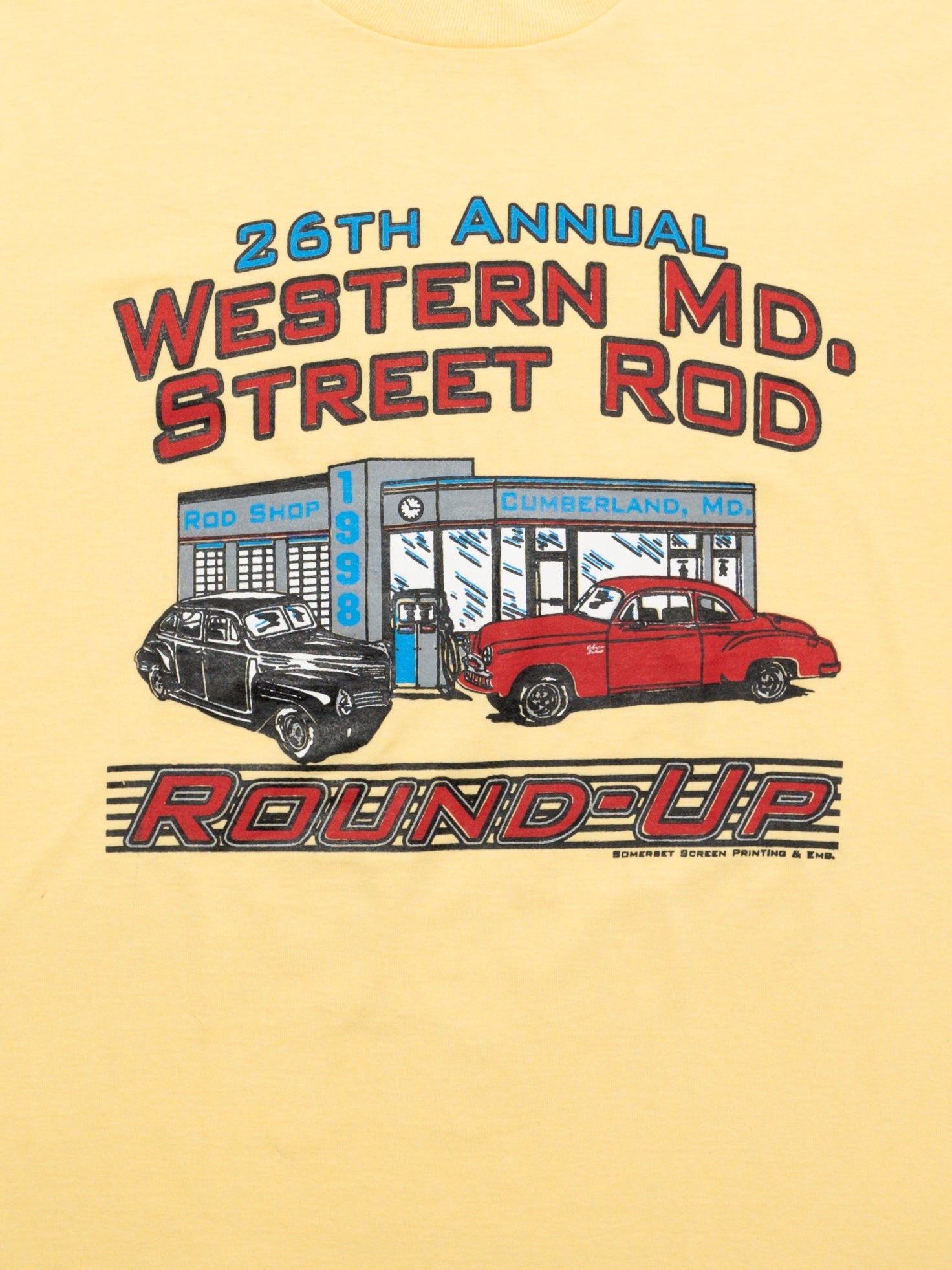 Vintage Yellow Western MD Street Rod Tee