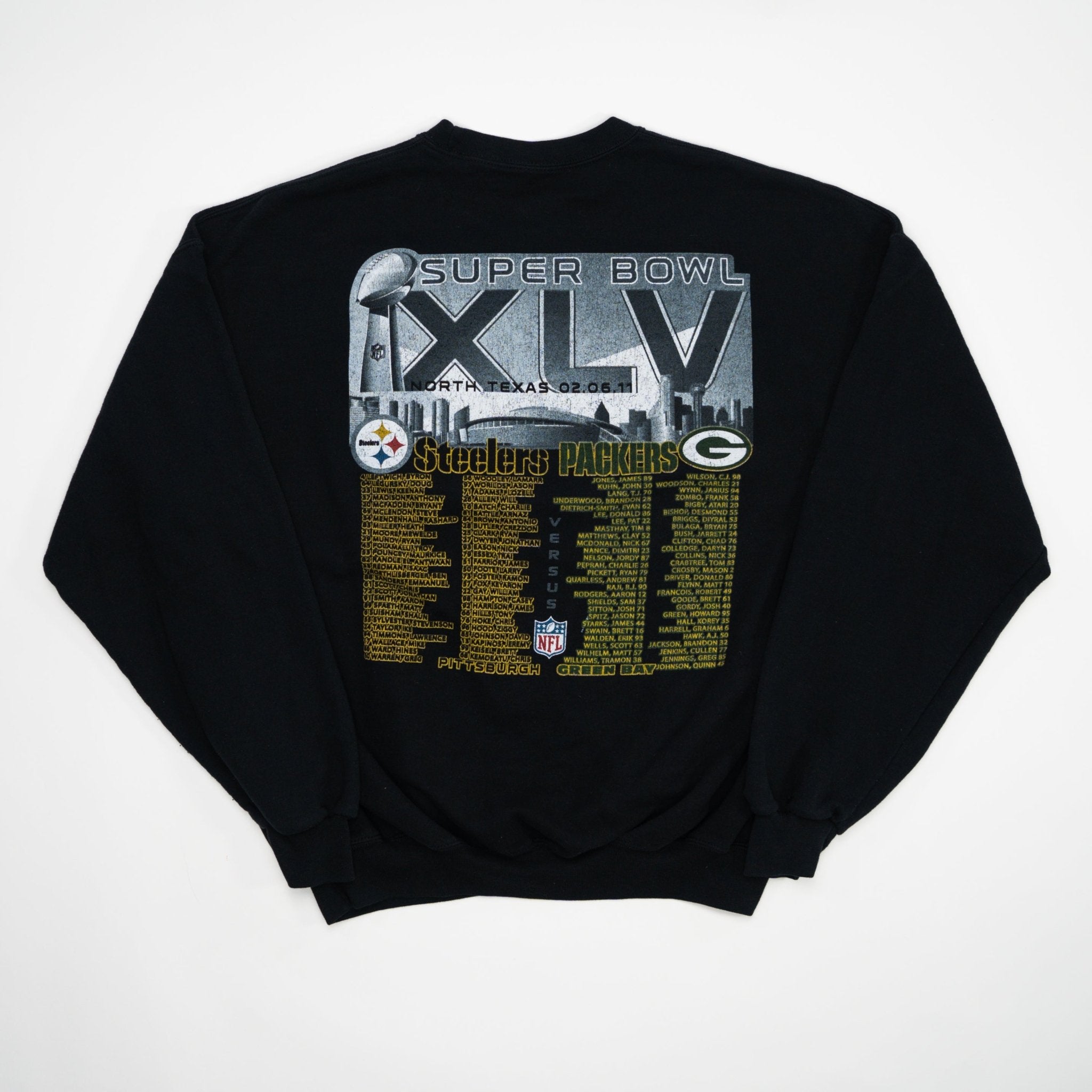 Steelers v. Packers Super Bowl XLV Crewneck (L) | Rebalance Vintage.