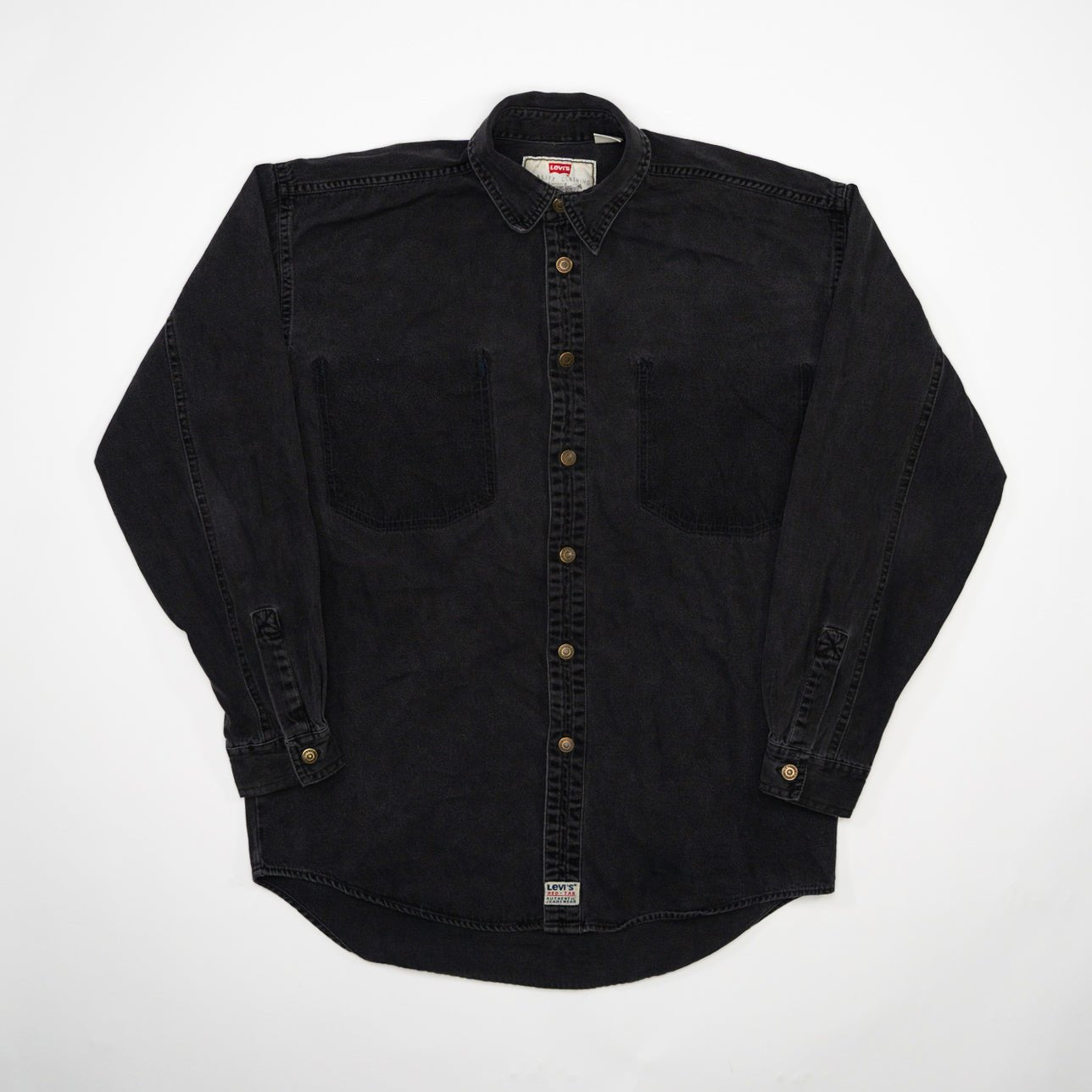 Vintage 90s Black Levi's Jean Button Up (M)