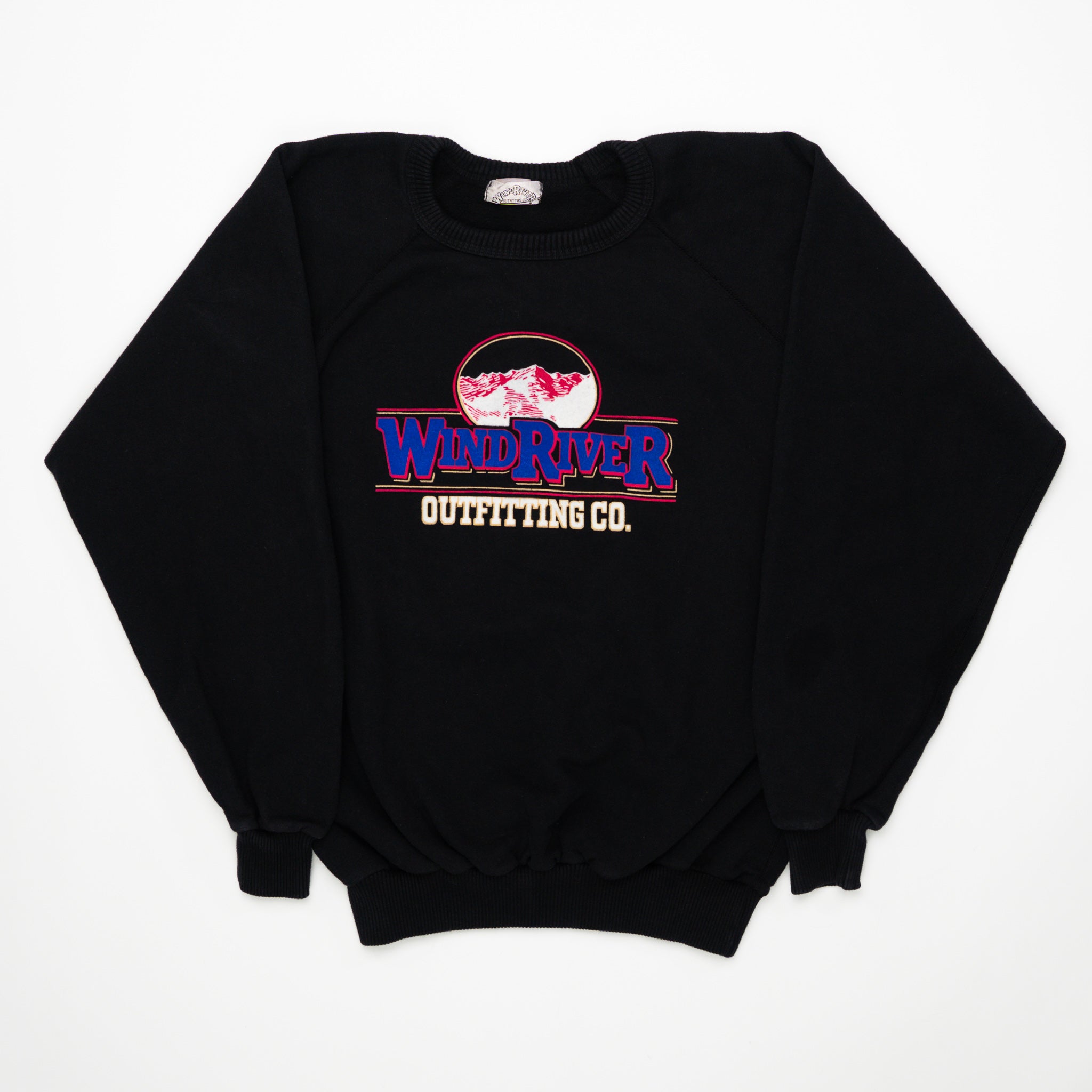 Vintage Black, Purple + Pink Wind River Crewneck (L) | Rebalance Vintage.