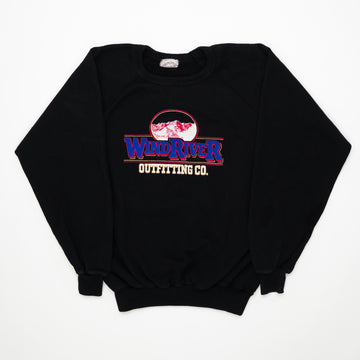 Vintage Black, Purple + Pink Wind River Crewneck (L) | Rebalance Vintage.