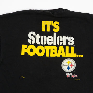 Vintage '95 Black 'Its Steelers Football x Lee Sports Tee (L) | Rebalance Vintage.