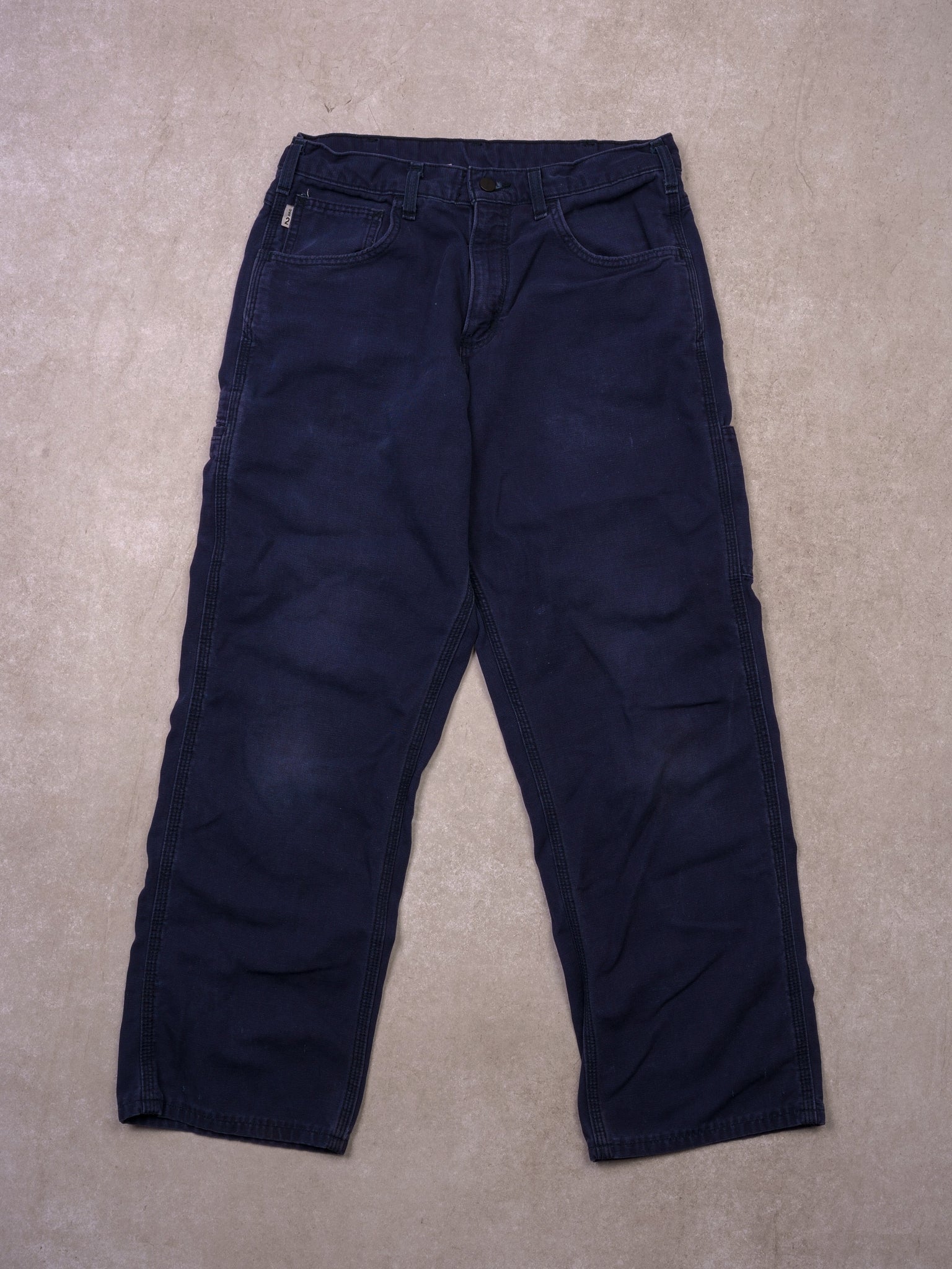 Vintage 90s Dark Blue Carhartt Carpenter Pants (32x30)