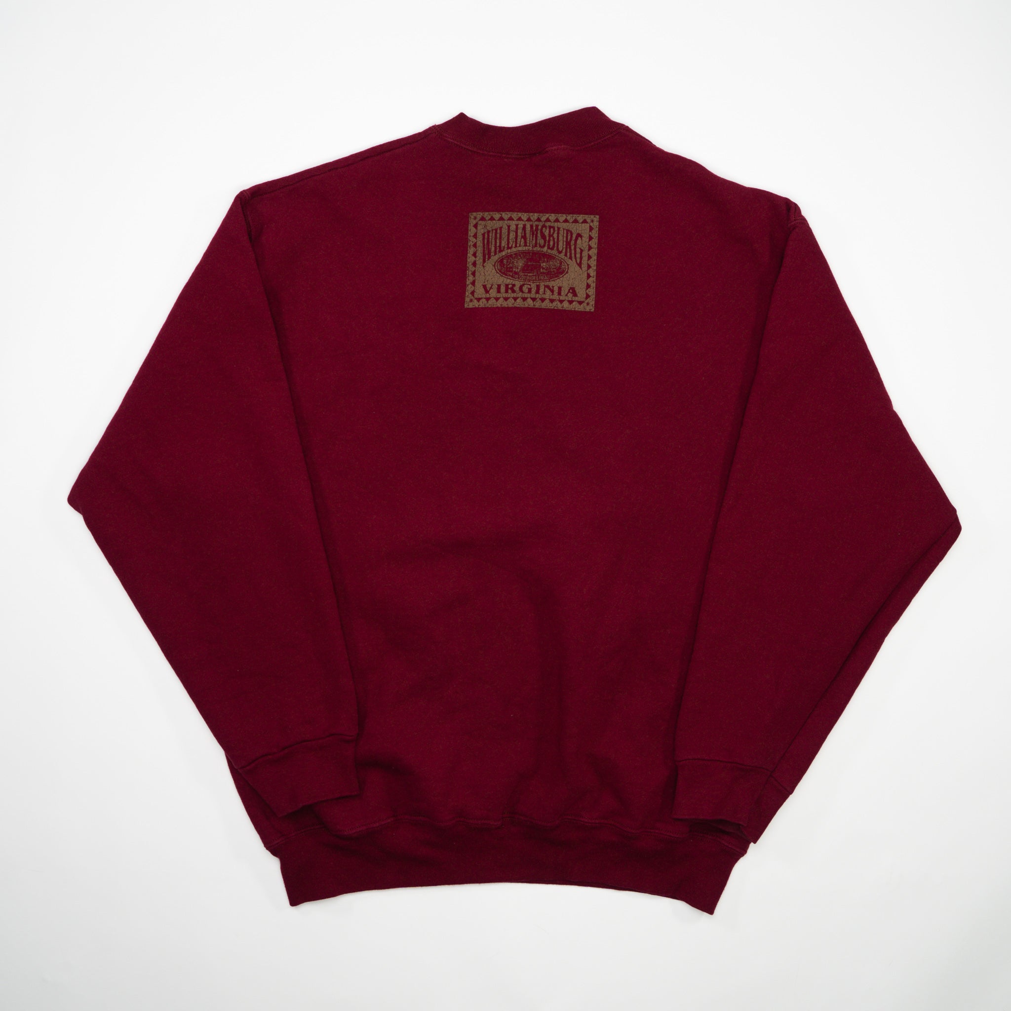Vintage Maroon Williamsburg Virginia Crewneck (L)
