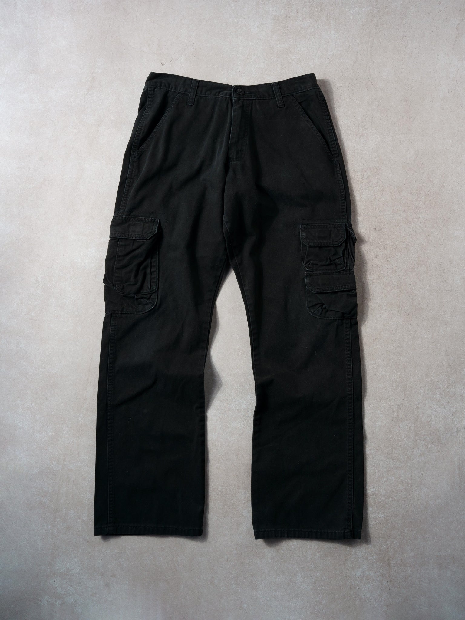 Vintage 90s Black Wranglers Cargos Pants (32x30)