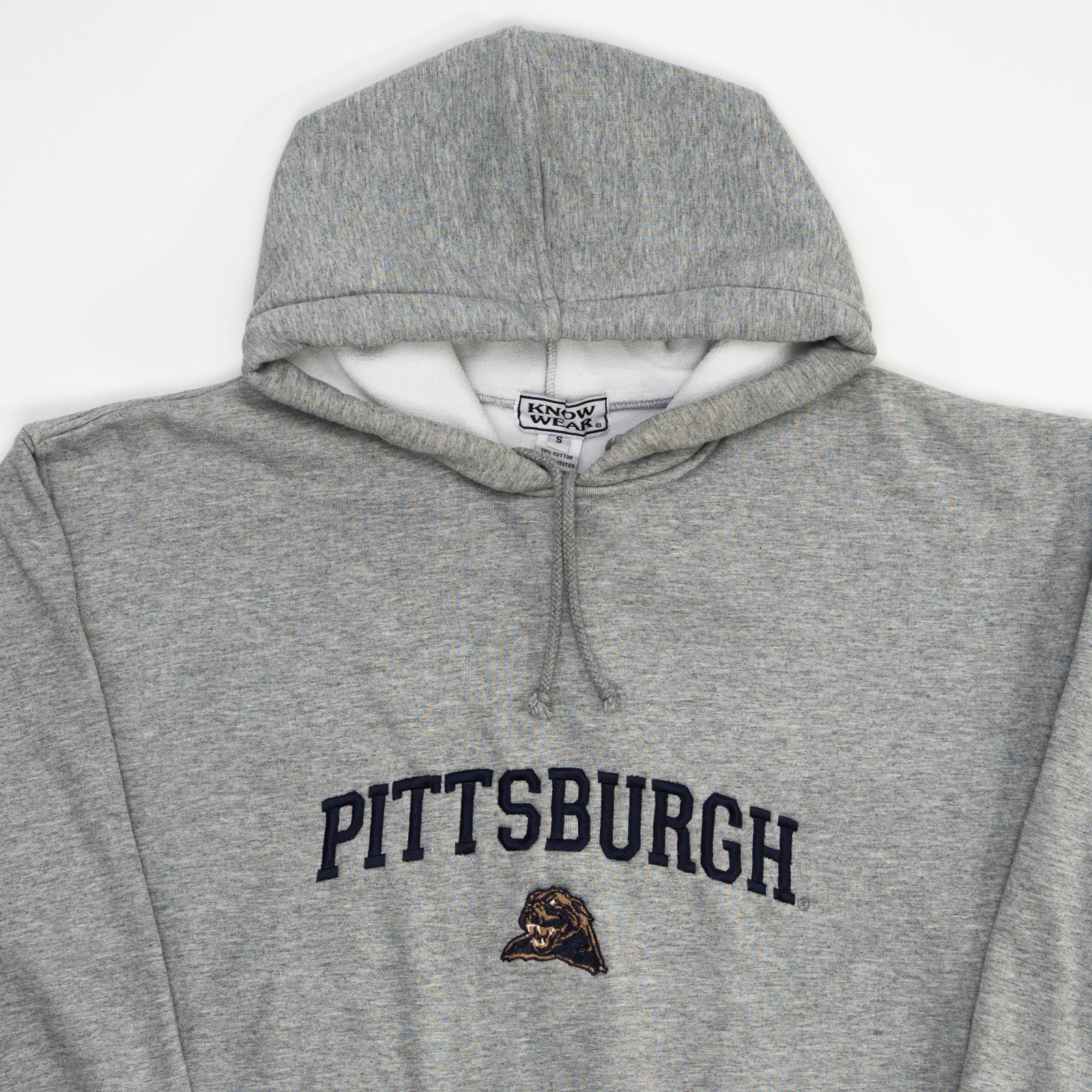 Vintage Grey Pittsburgh Panthers Hoodie (L) | Rebalance Vintage.