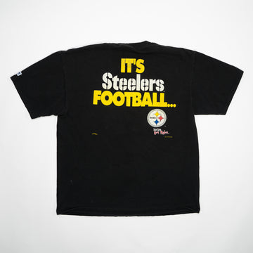 Vintage '95 Black 'Its Steelers Football x Lee Sports Tee (L) | Rebalance Vintage.