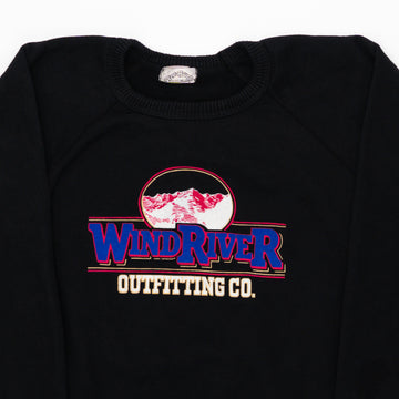 Vintage Black, Purple + Pink Wind River Crewneck (L) | Rebalance Vintage.