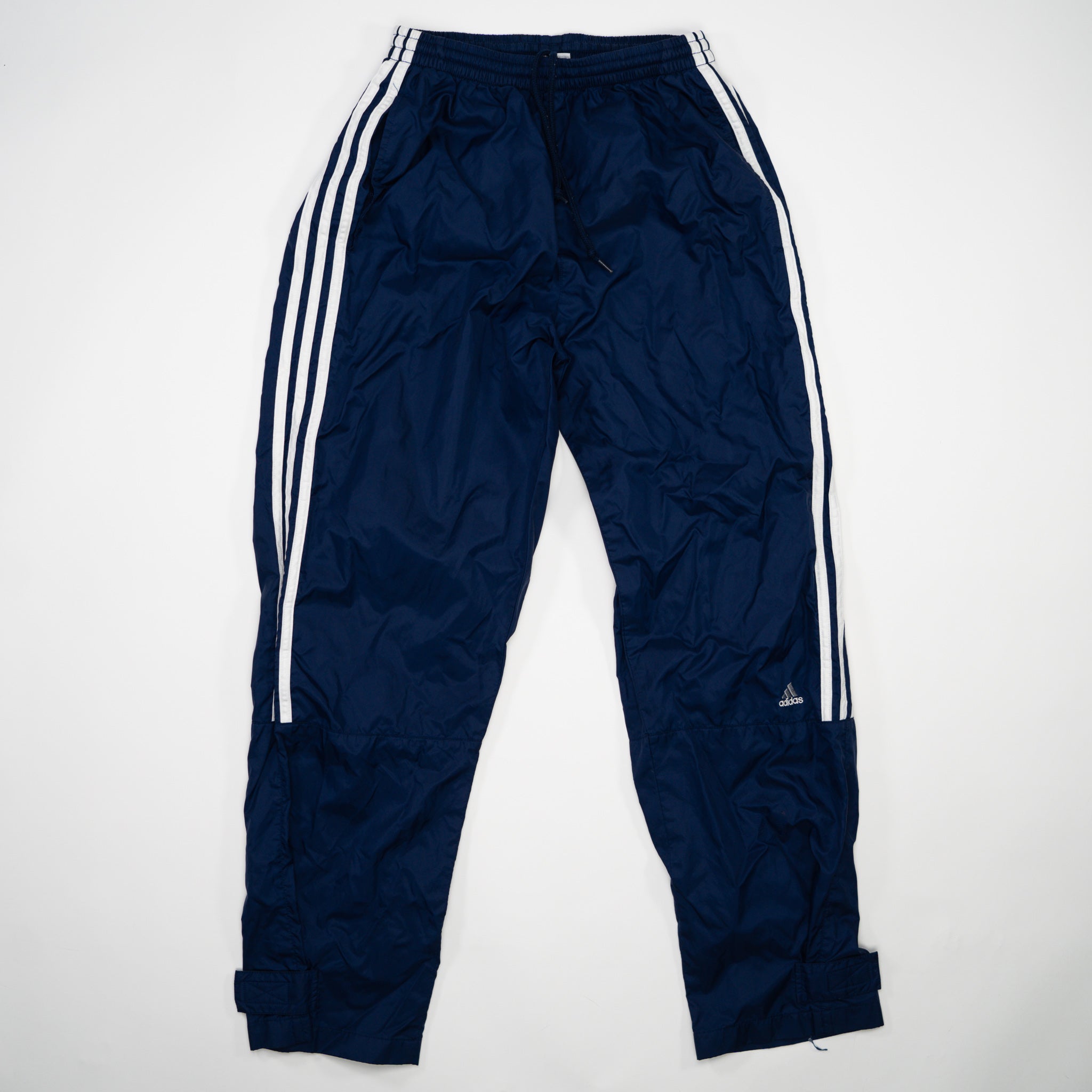 Vintage Blue Adidas Striped Windbreaker Pants 2.0 (M)