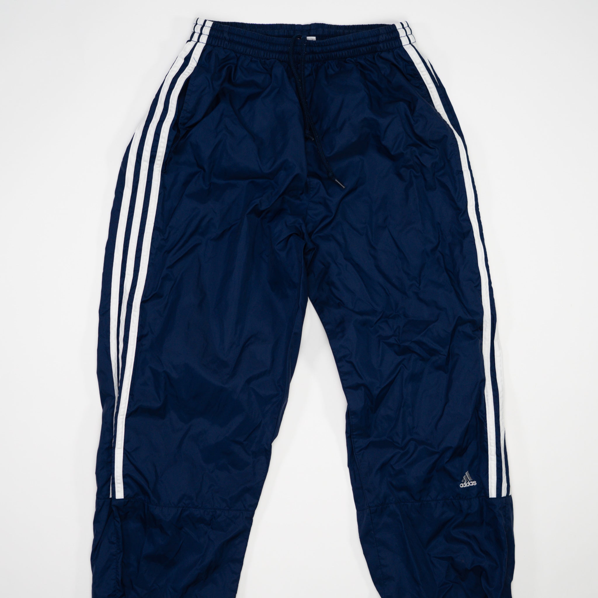 Vintage Blue Adidas Striped Windbreaker Pants 2.0 (M)