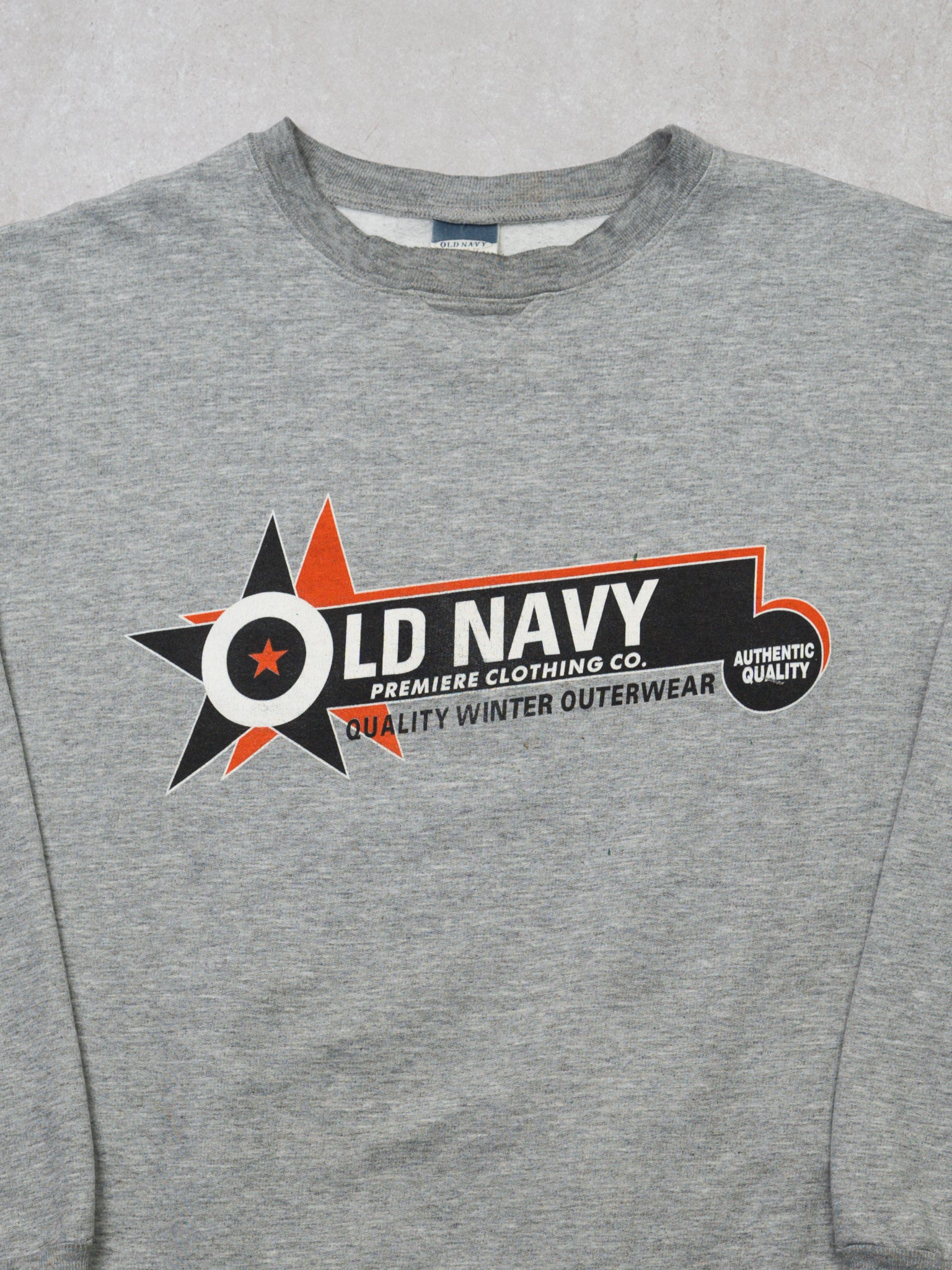 Vintage 90s Grey Old Navy Winter Graphic Crewneck (M/L)