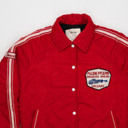 Vintage 80s Red Allen McClean Hauling Calgary Insulated Jacket (L)