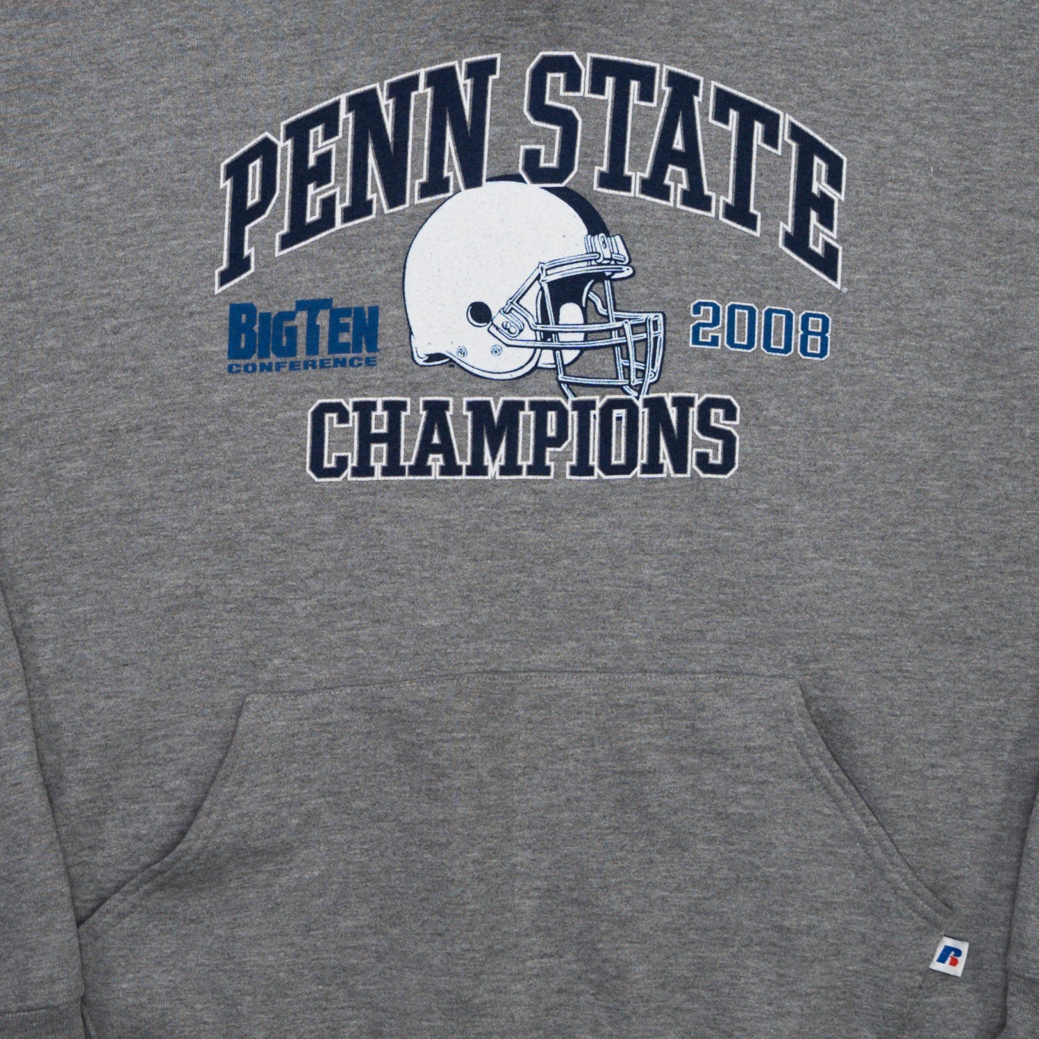 Vintage Grey '08 Penn State x Russell Athletics Hoodie (L/XL)
