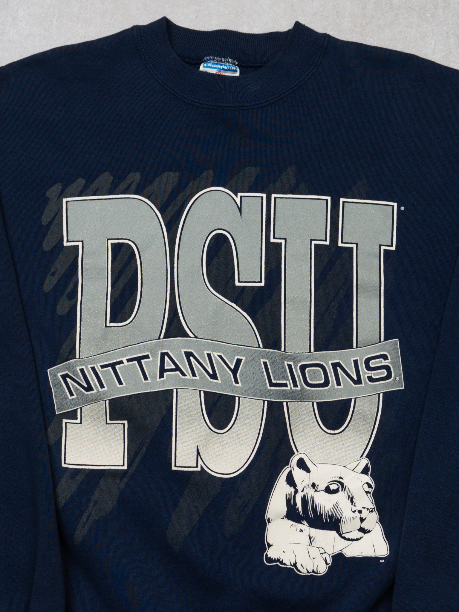 Vintage 90s Blue PSU Nittany Lions Graphic Crewneck (M)
