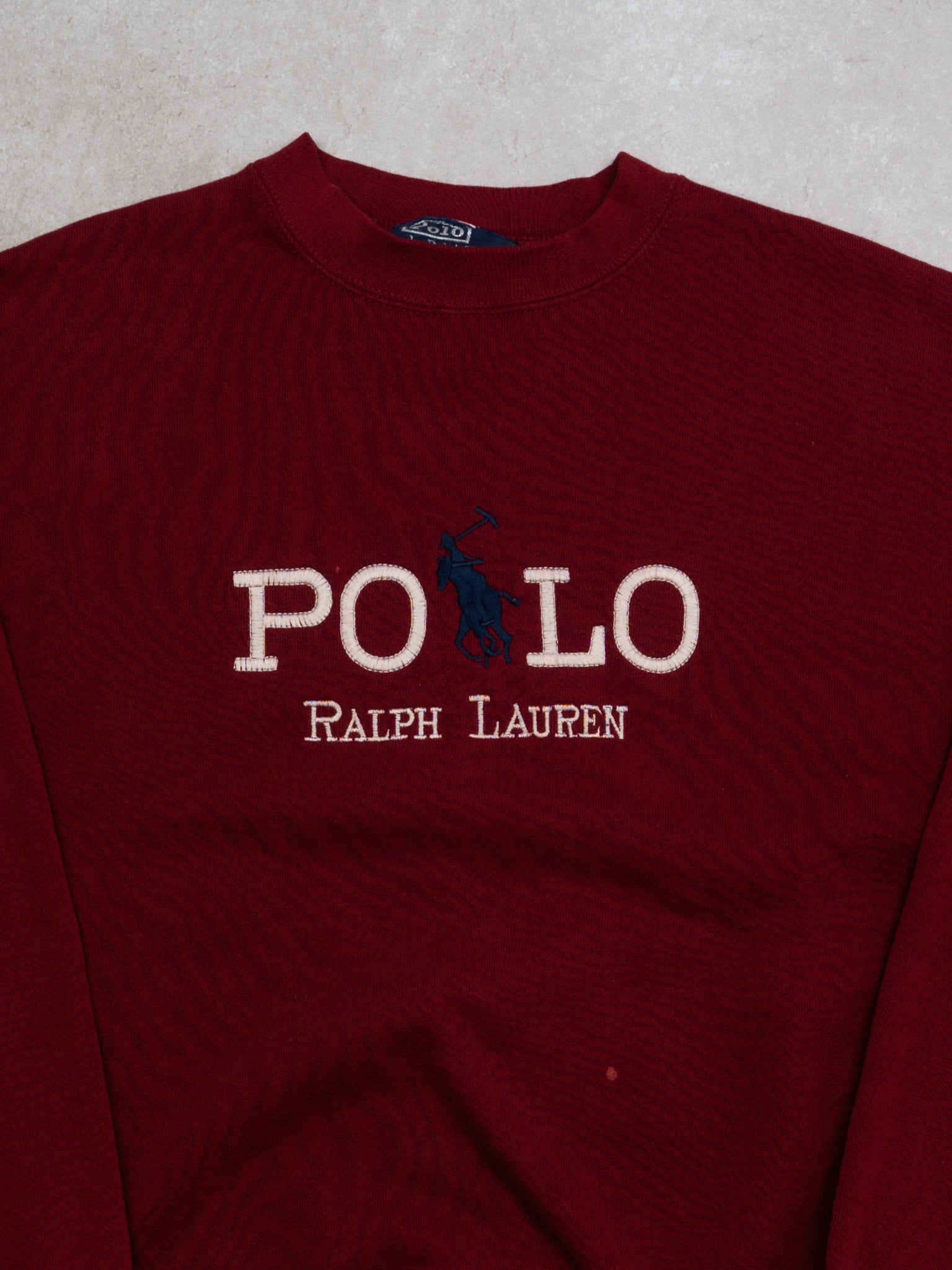 Vintage Maroon POLO Ralph Lauren Crewneck (M)