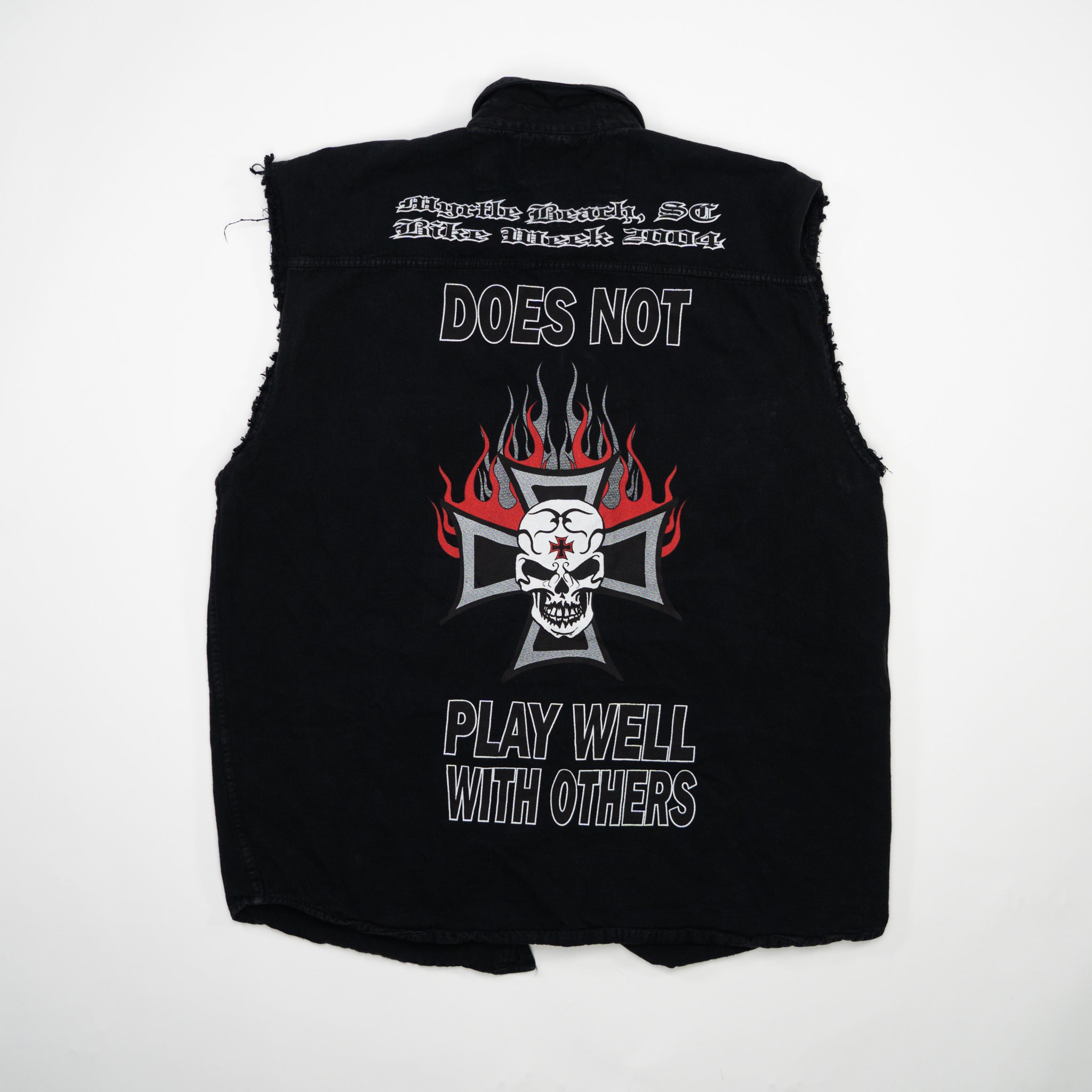 Vintage '04 Myrtle Beach Bike Week Button Up Tank (L)