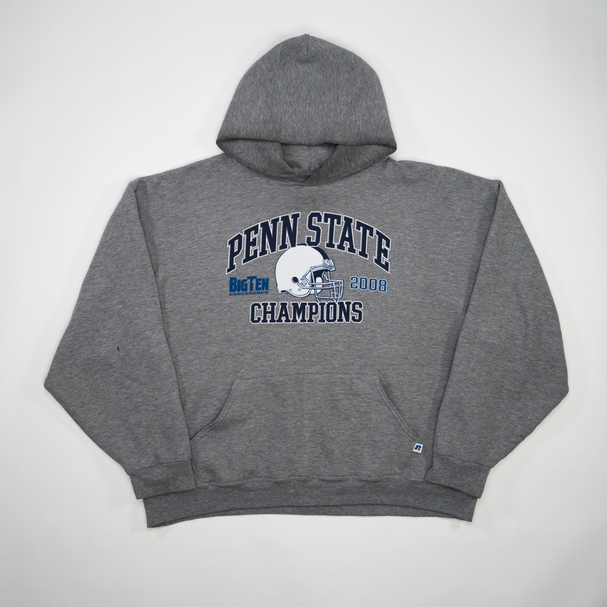 Vintage Grey '08 Penn State x Russell Athletics Hoodie (L/XL)