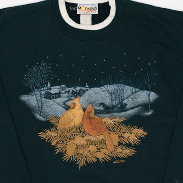Vintage 90s Morning Sun Bird Crewneck (M) | Rebalance Vintage.