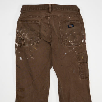 Vintage Brown Paint Splashed Dickies Cargo Pants (30 x 30) | Rebalance Vintage.