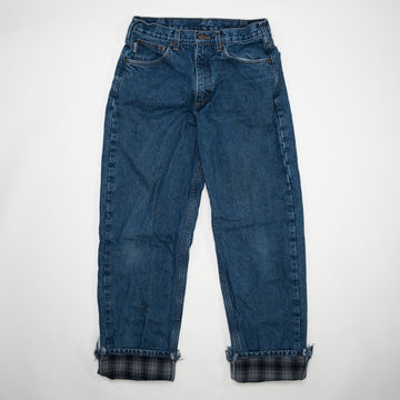 Vintage Dark Blue Insulated Carhartt Jeans (32 x 34) | Rebalance Vintage.